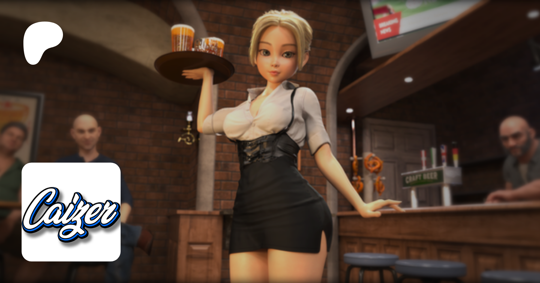 The hero captivated by her alluring presence