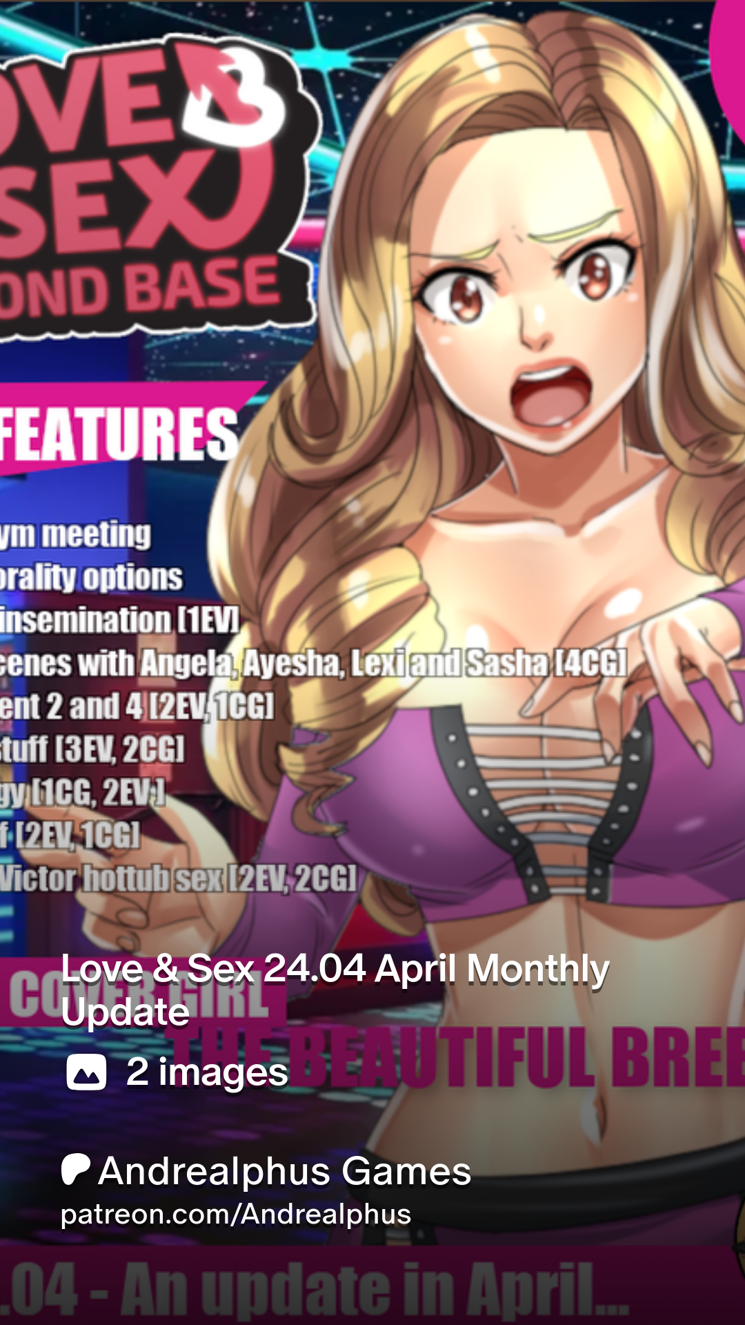 Love & Sex 24.04 April Monthly Update | Patreon