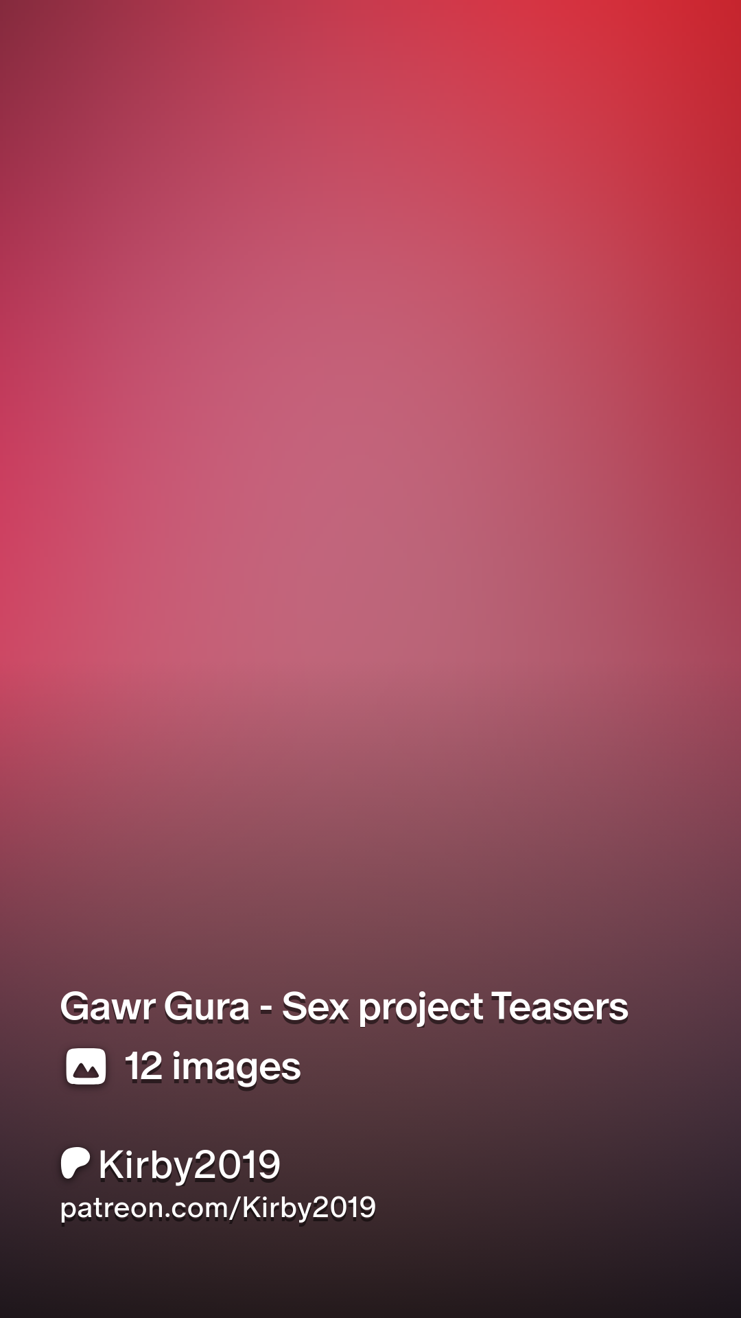 Gawr Gura - Sex project Teasers | Patreon