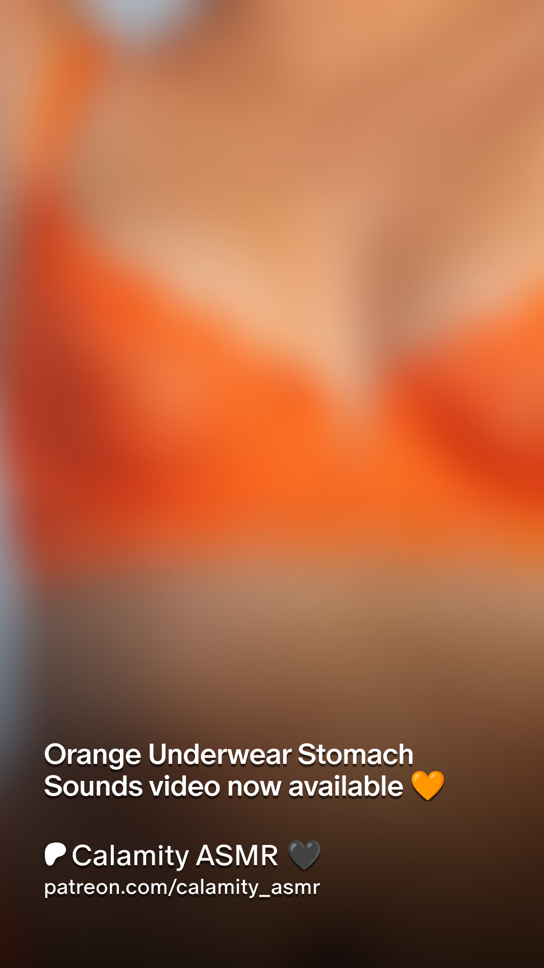 Orange Underwear Stomach Sounds video now available 🧡 | Patreon