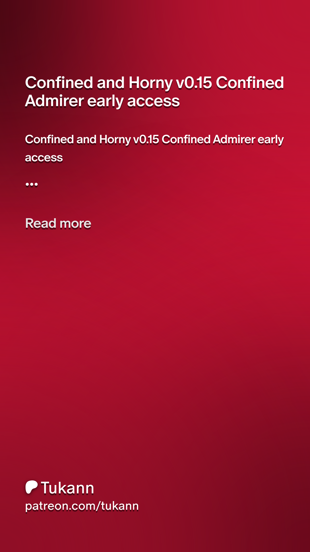 Confined and Horny v0.15 Confined Admirer early access | Patreon