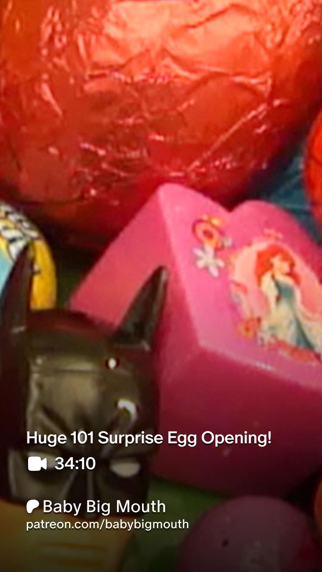 Huge 101 Surprise Egg Opening! Patreon