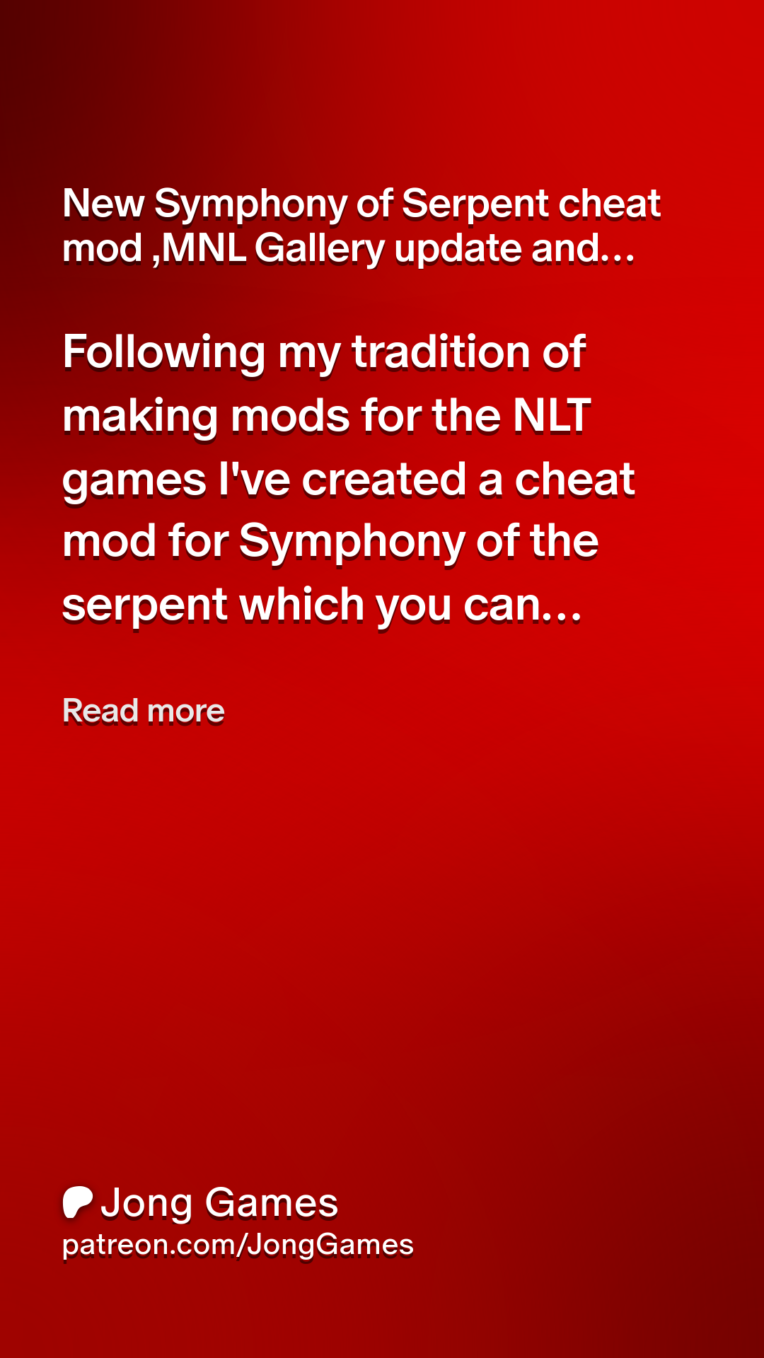 New Symphony of Serpent cheat mod ,MNL Gallery update and Knights 
