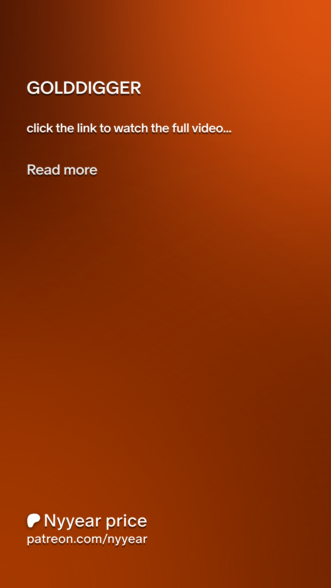 GOLDDIGGER | Patreon