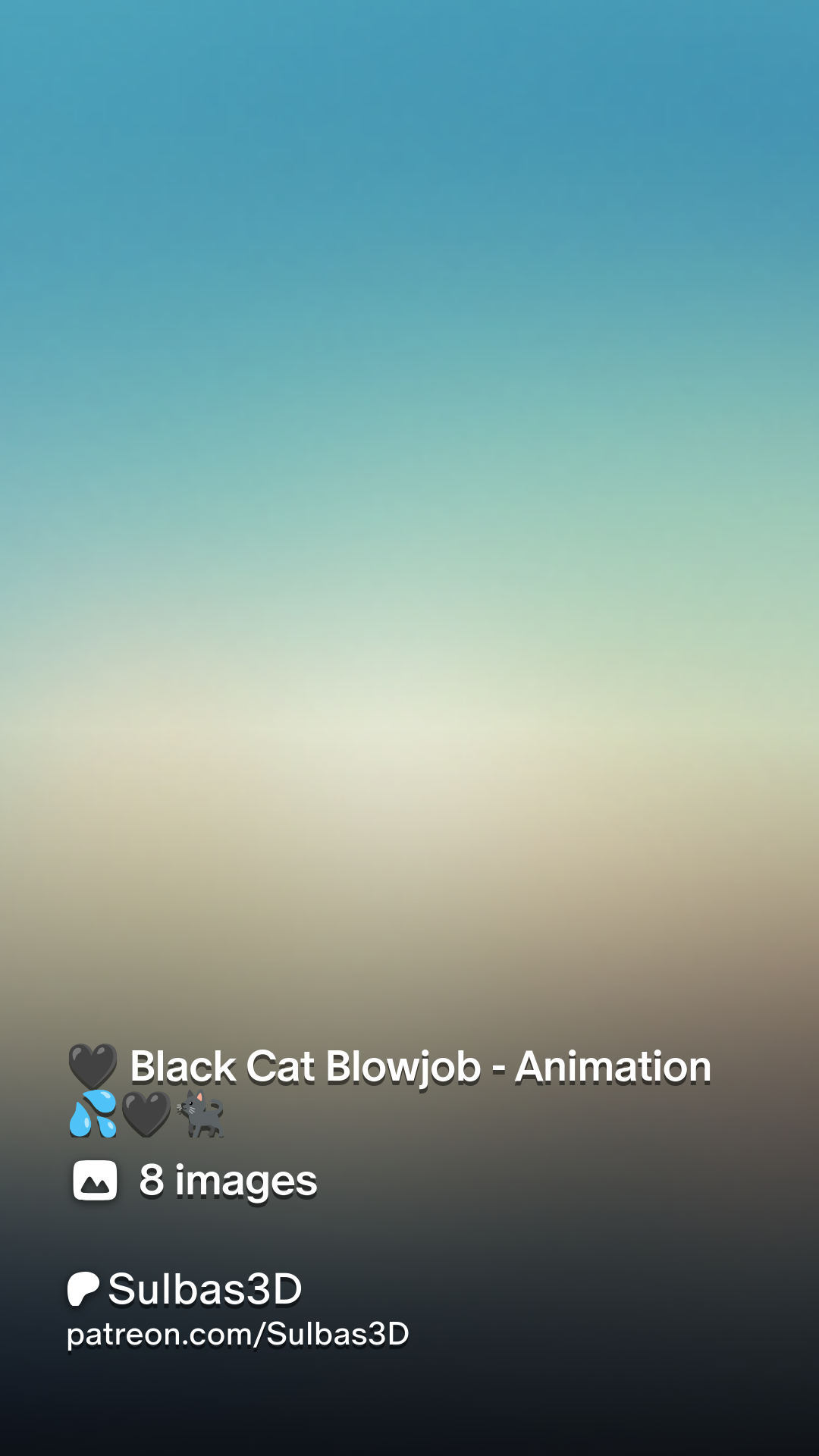 🖤 Black Cat Blowjob - Animation 💦🖤🐈‍⬛ | Patreon