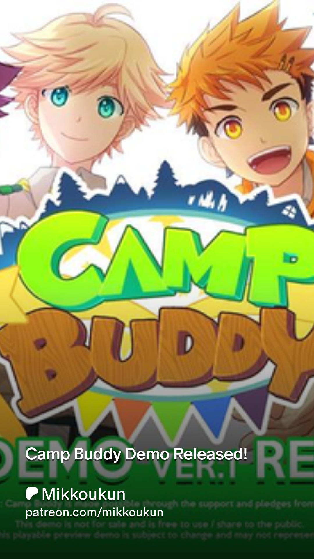 Camp Buddy Demo Released! | Patreon