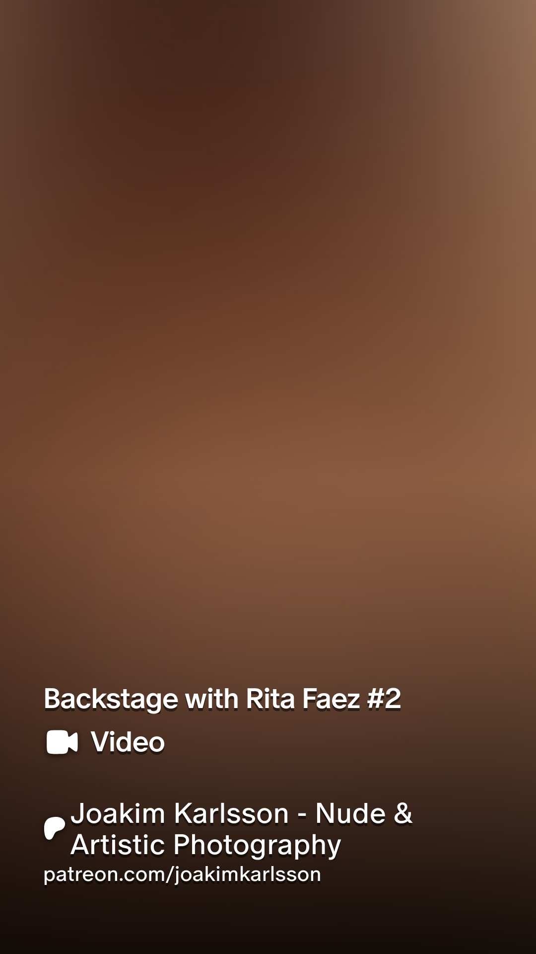 Backstage with Rita Faez 2 | Patreon