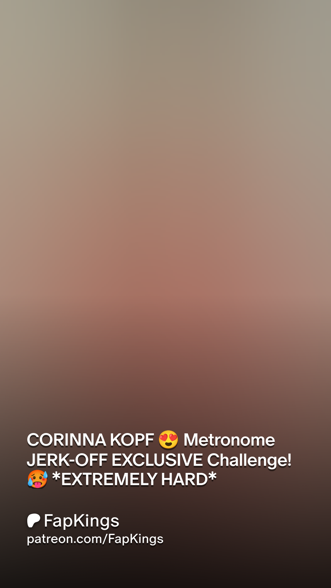 CORINNA KOPF 😍 Metronome JERK-OFF EXCLUSIVE Challenge! 🥵 *EXTREMELY HARD*  | Patreon