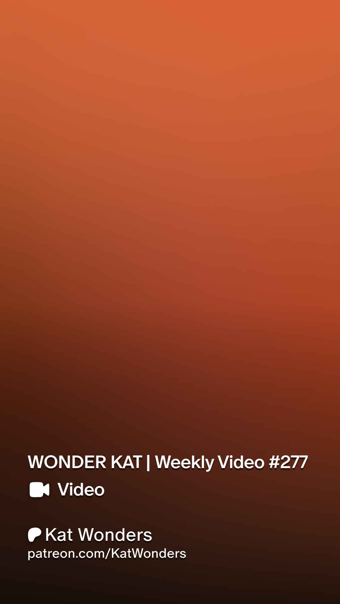 WONDER KAT | Weekly Video 277