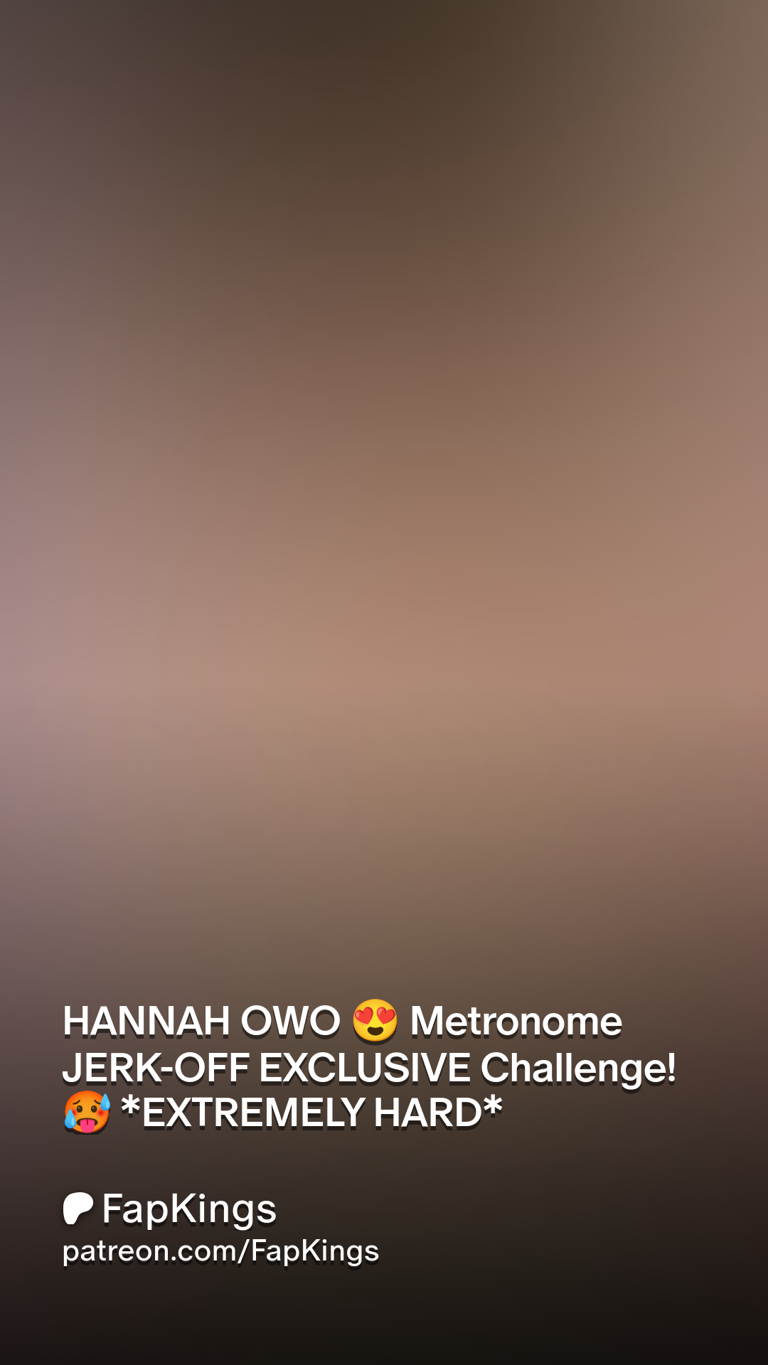 HANNAH OWO 😍 Metronome JERK-OFF EXCLUSIVE Challenge! 🥵 *EXTREMELY HARD* |  Patreon