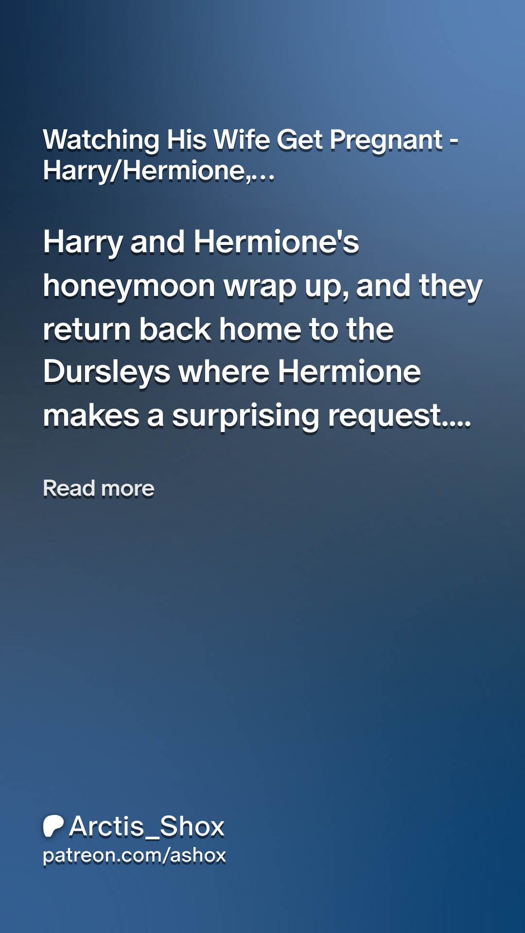 Watching His Wife Get Pregnant - Harry/Hermione, Draco/Astoria/Luna, \u0026  Dudley/Hermione | Patreon, image size:1080x1920