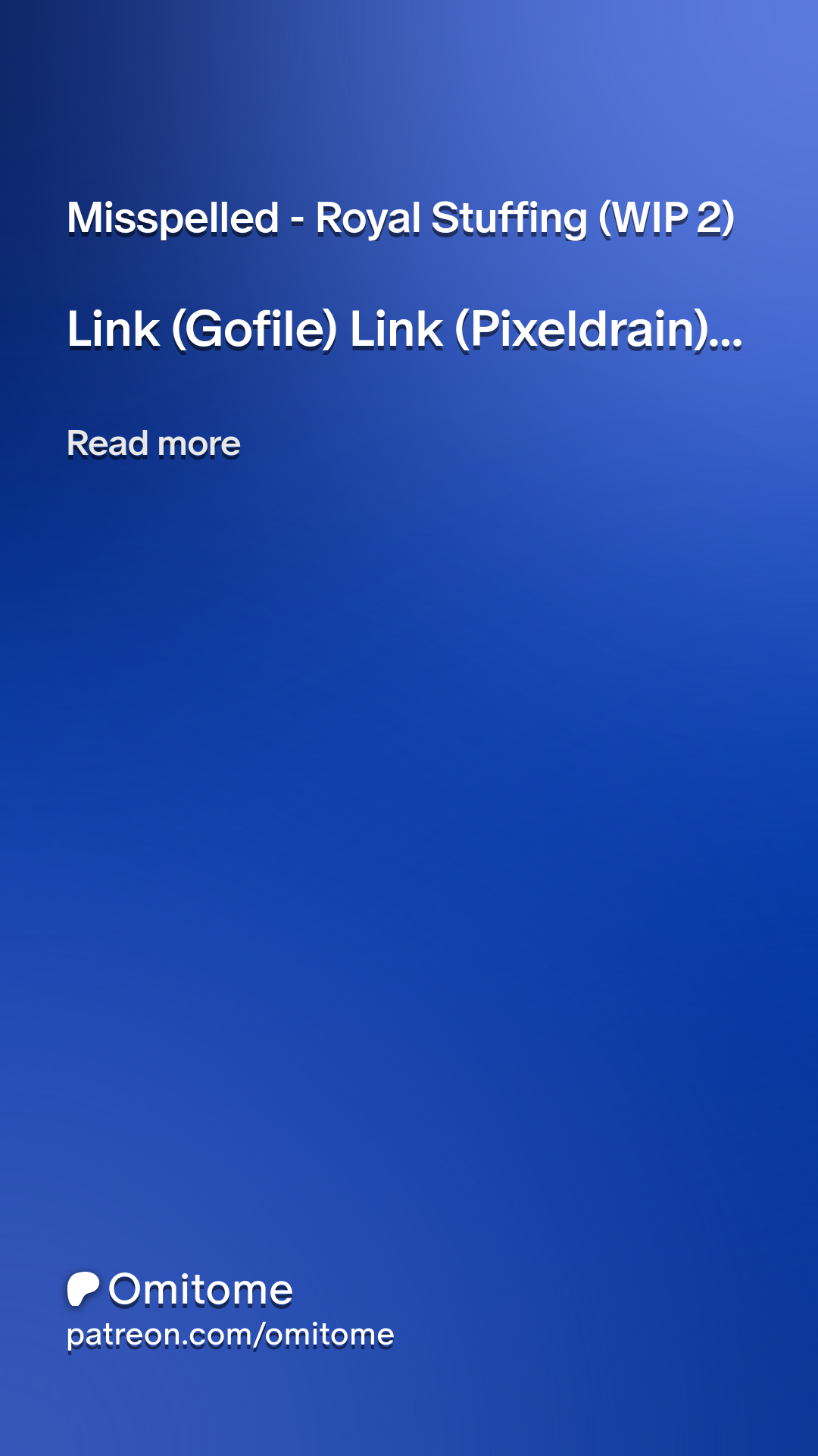 Misspelled - Royal Stuffing (WIP 2) | Patreon