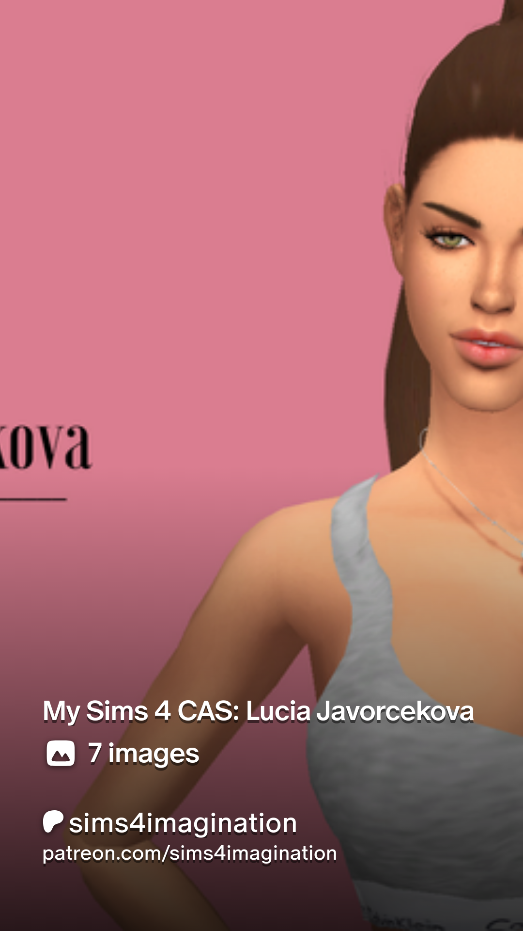 My Sims 4 CAS: Lucia Javorcekova | Patreon