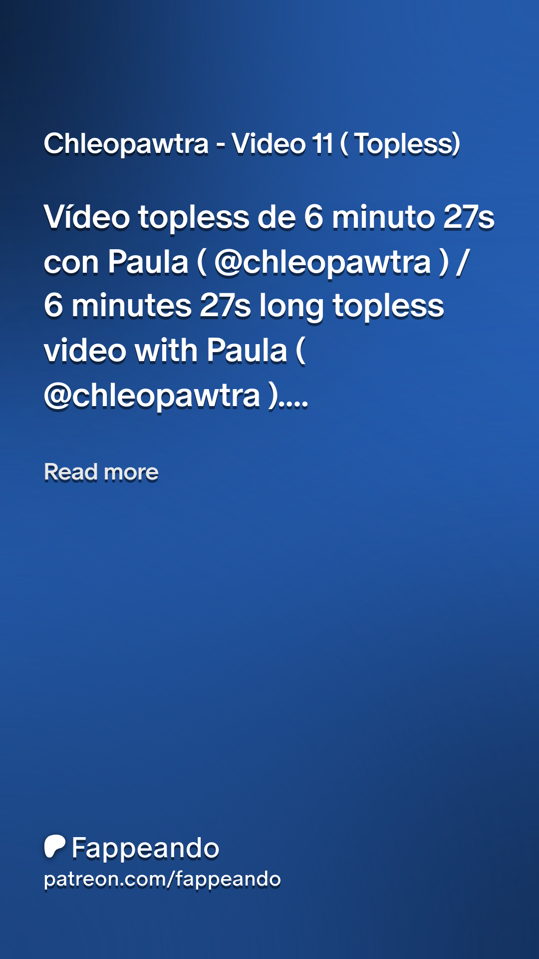 Chleopawtra - Video 11 ( Topless)