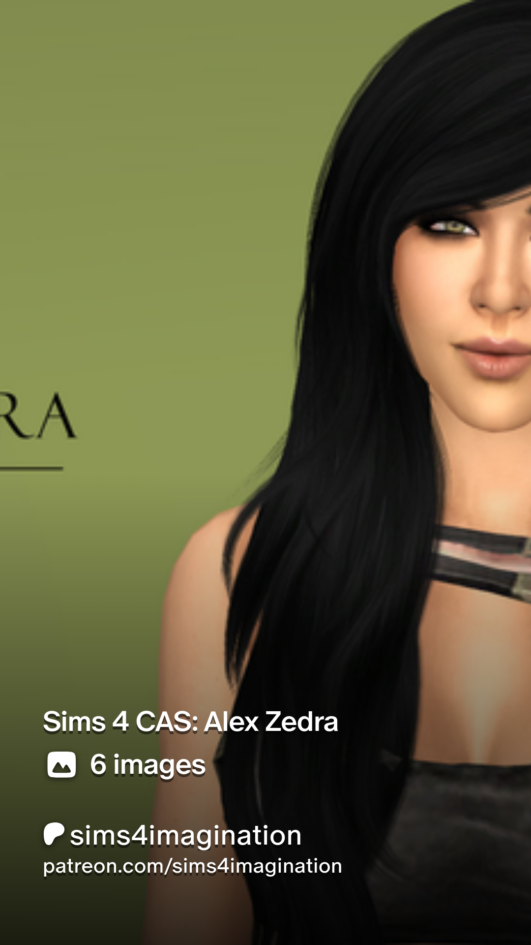 Sims 4 CAS: Alex Zedra | Patreon