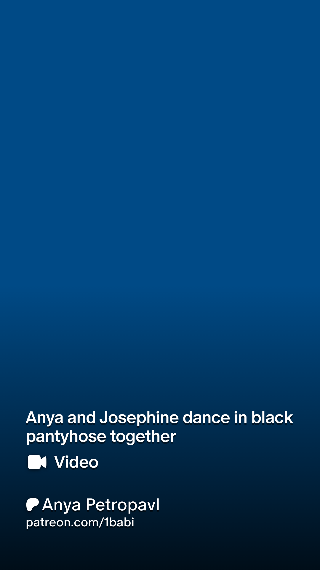 Anya and Josephine dance in black pantyhose together | Patreon