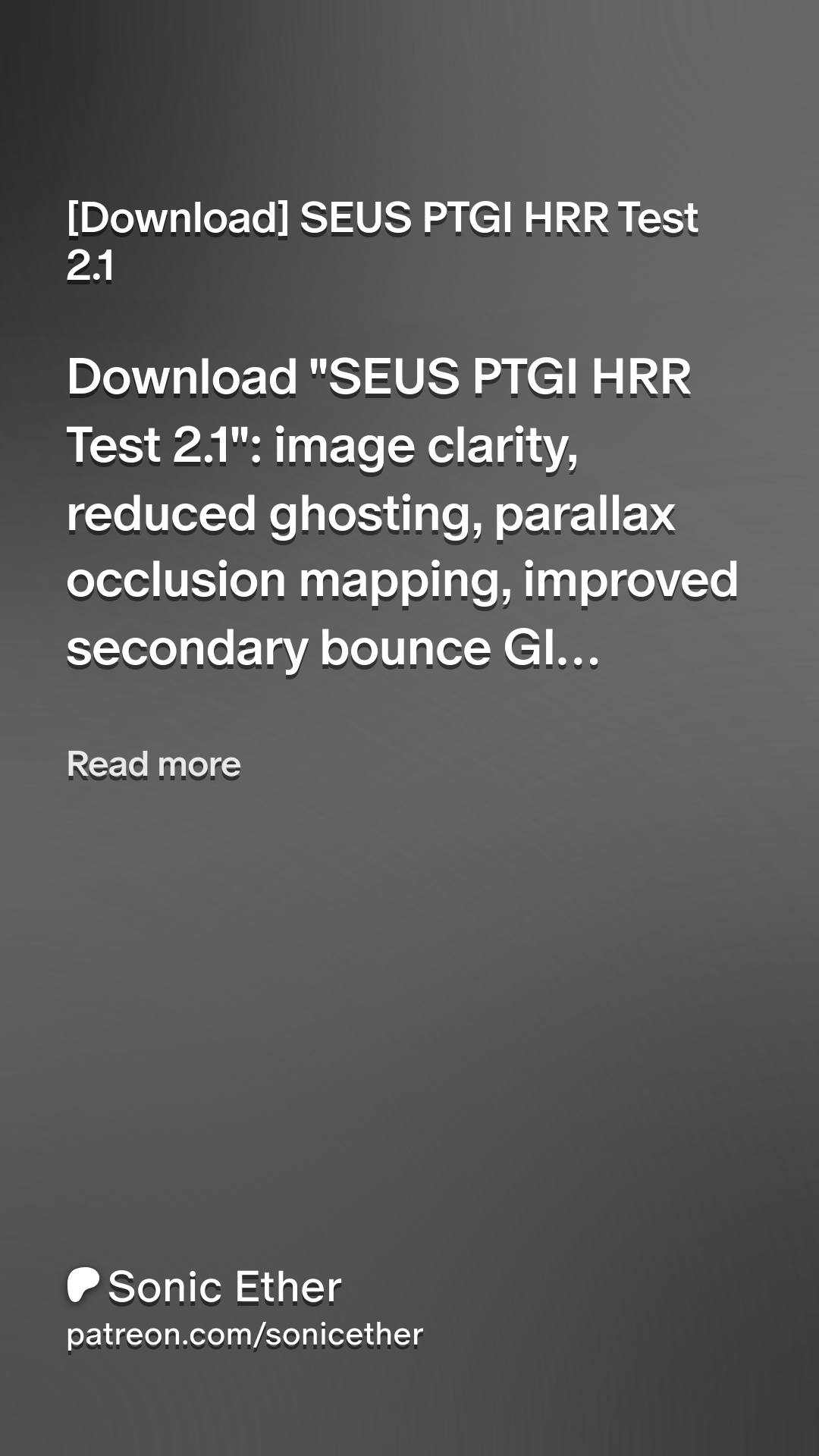 Download] SEUS PTGI HRR Test 2.1 | Patreon