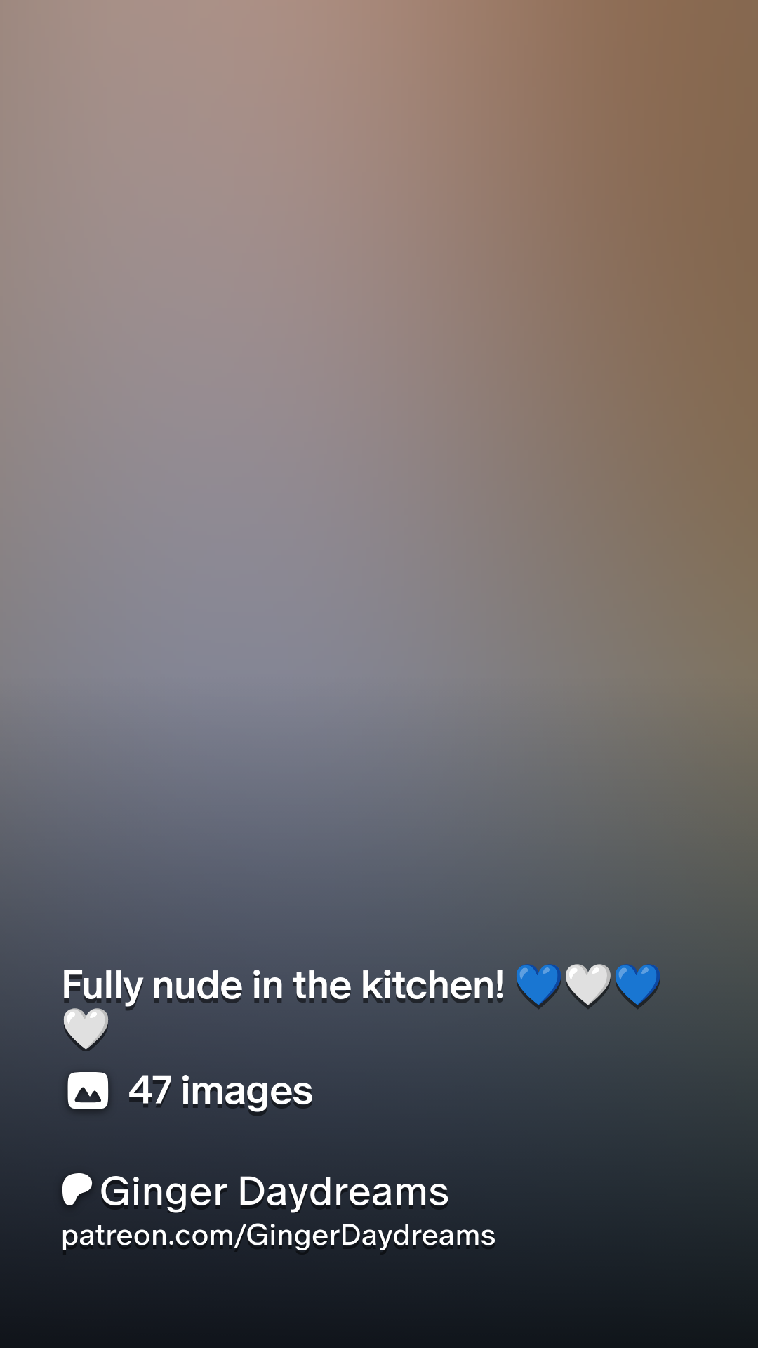 Fully nude in the kitchen! 💙🤍💙🤍 | Patreon