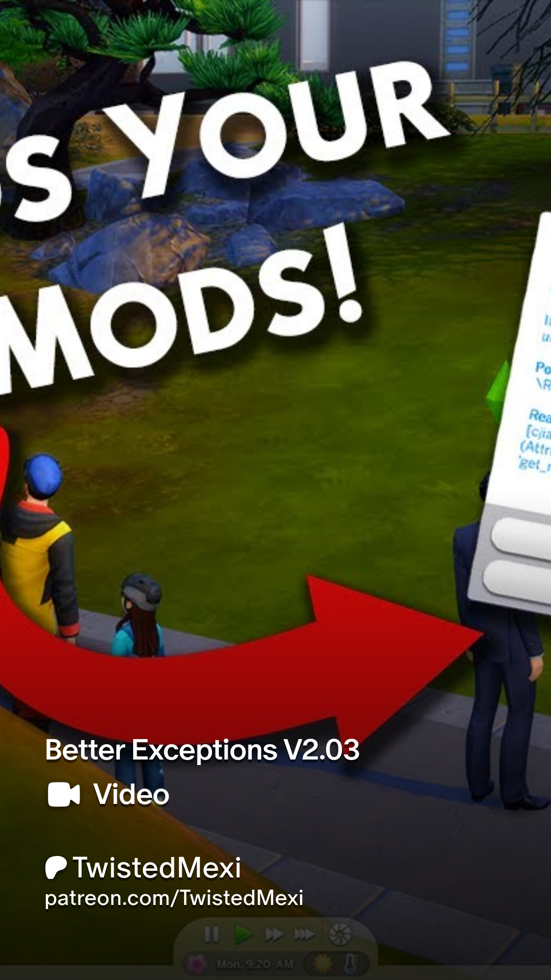 Better Exceptions V2.03 | Patreon