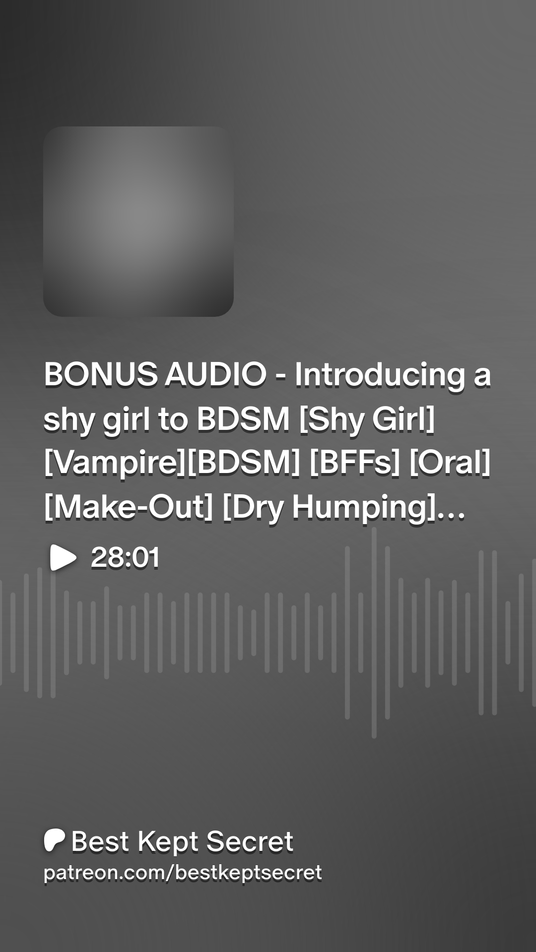 BONUS AUDIO - Introducing a shy girl to BDSM [Shy Girl] [Vampire][BDSM]  [BFFs] [Oral] [Make-Out] [Dry Humping] [Teasing] [Nipple Sucking]  [Fingering] [Bondage] [Slapping] [Spanking] [Nipple Play] [Choking] |  Patreon