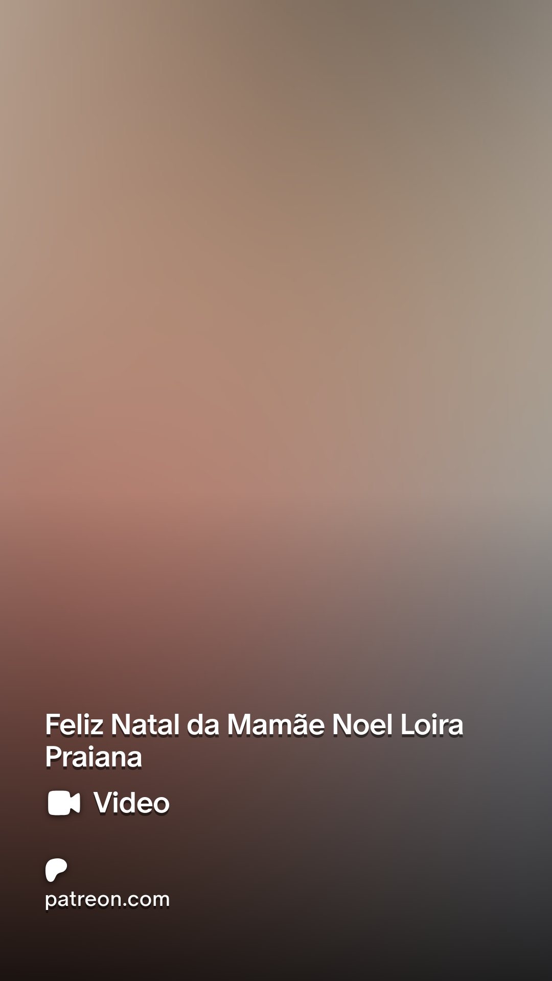 Feliz Natal da Mamãe Noel Loira Praiana | Patreon