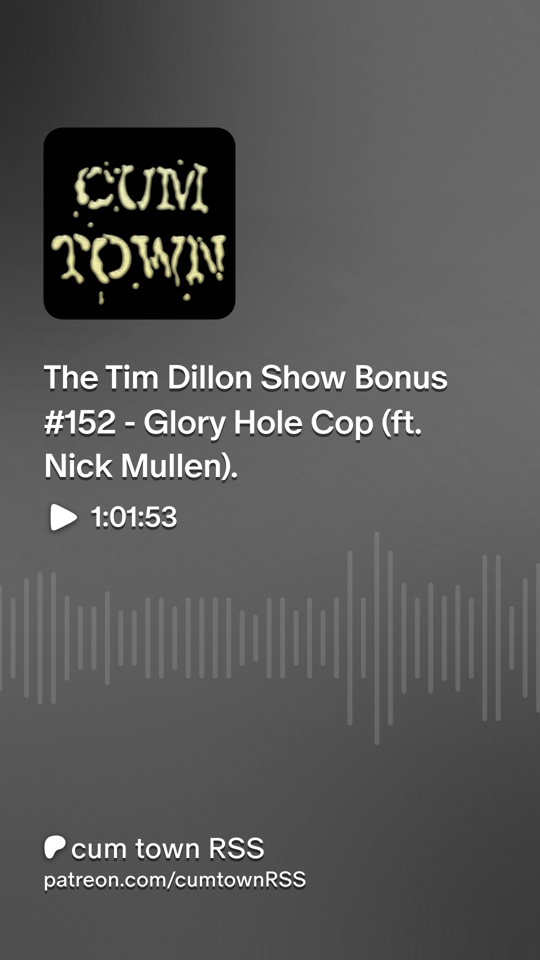 The Tim Dillon Show Bonus #152 - Glory Hole Cop (ft. Nick Mullen). | Patreon