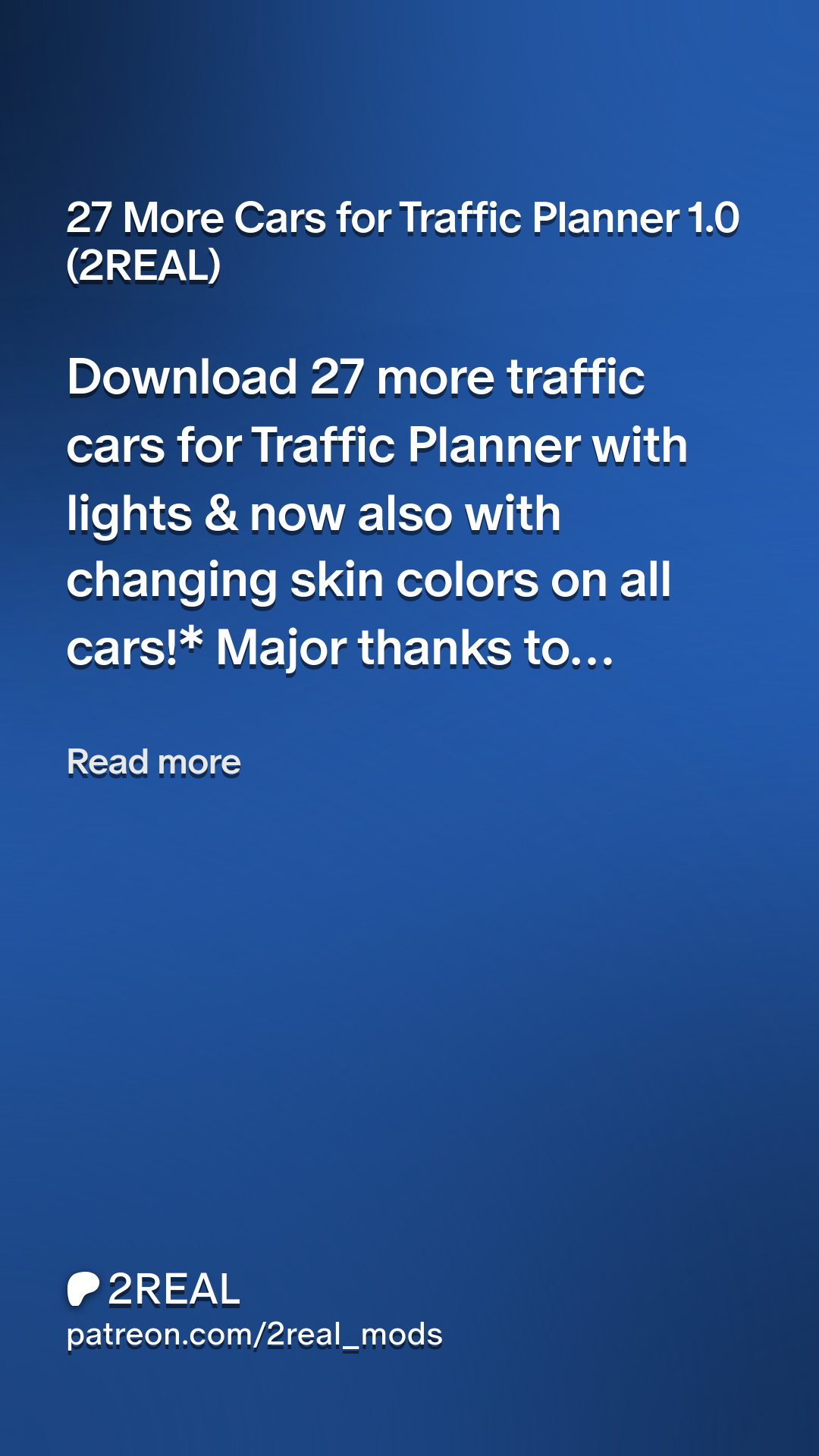 27 more cars for traffic planner