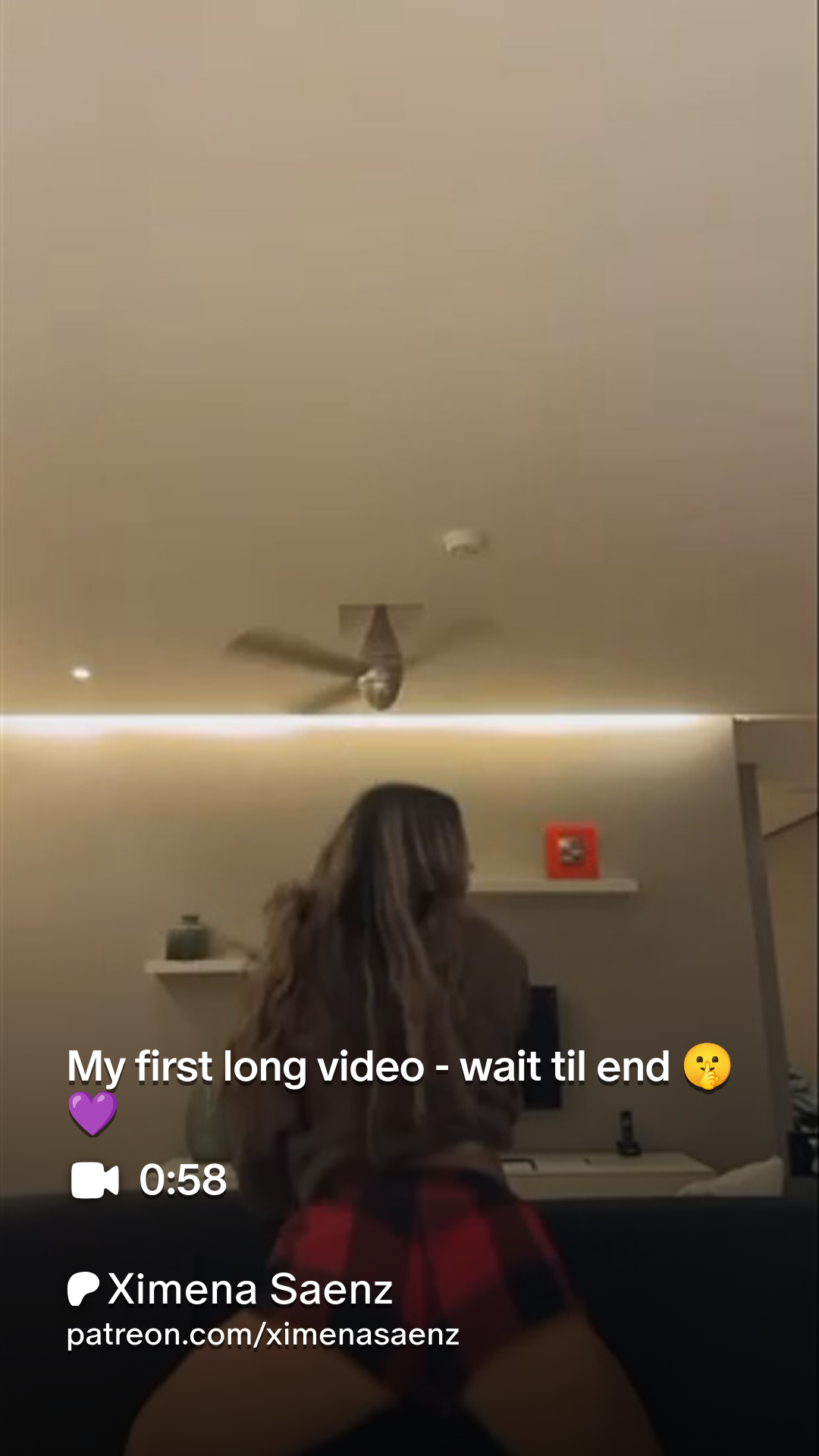 My first long video - wait til end 🤫💜 | Patreon