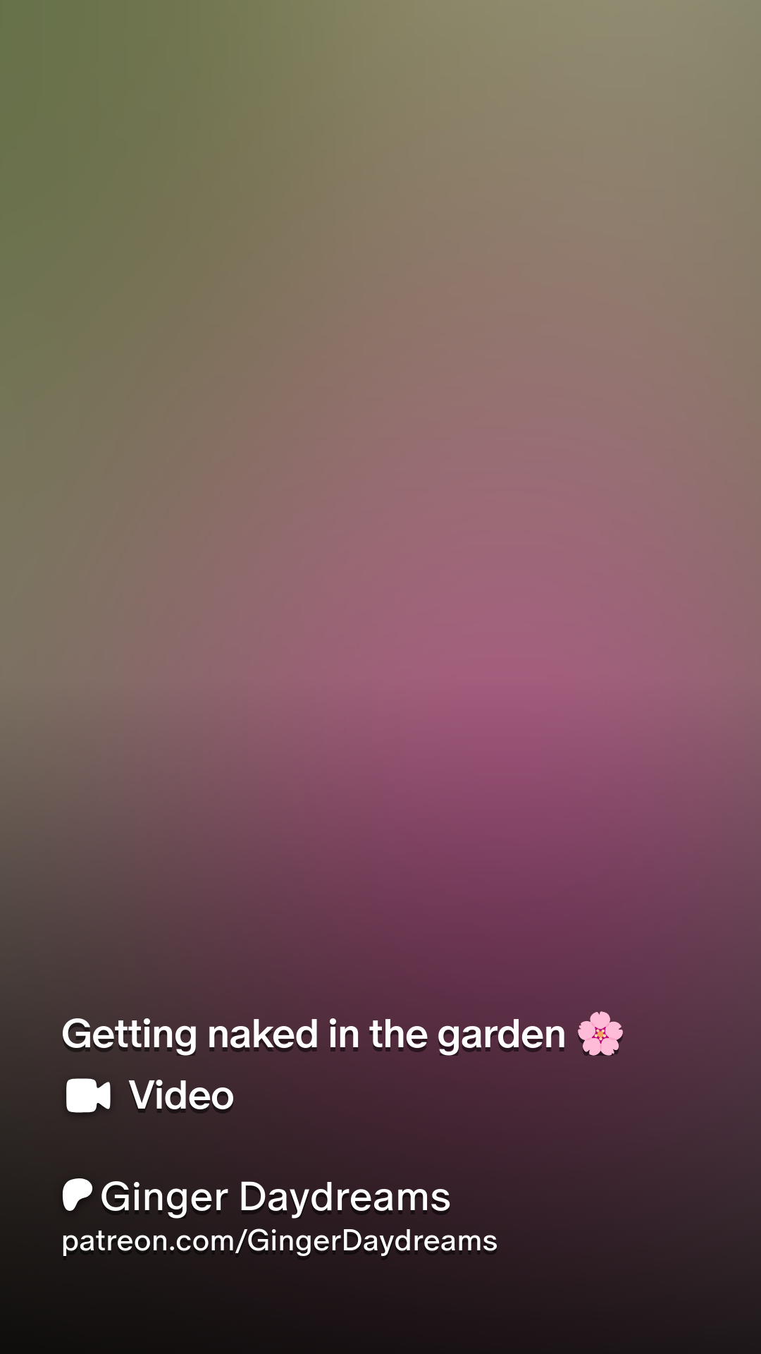 Getting naked in the garden 🌸 | Patreon