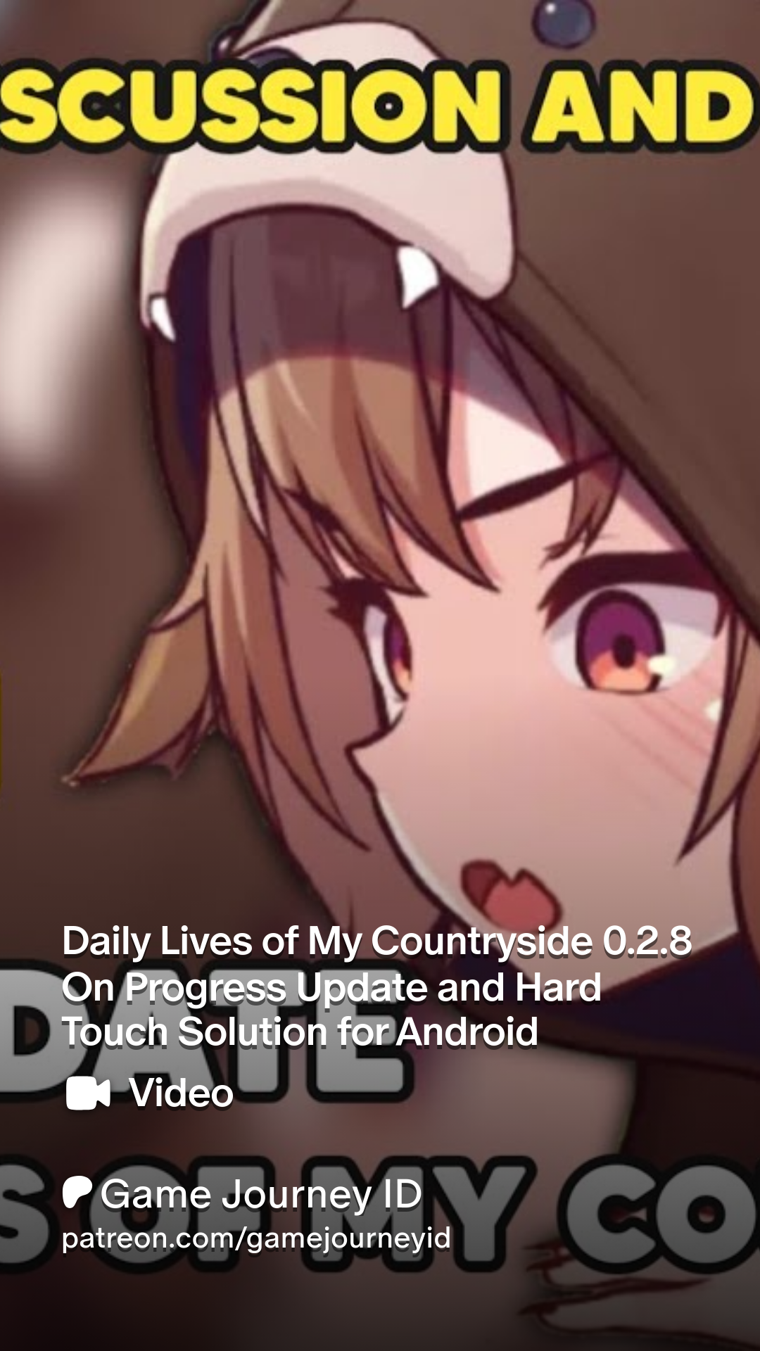 Daily Lives of My Countryside 0.2.8 On Progress Update and Hard Touch  Solution for Android | Patreon