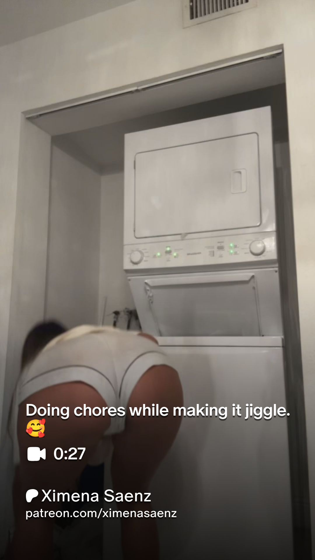 Doing chores while making it jiggle. 🥰 | Patreon