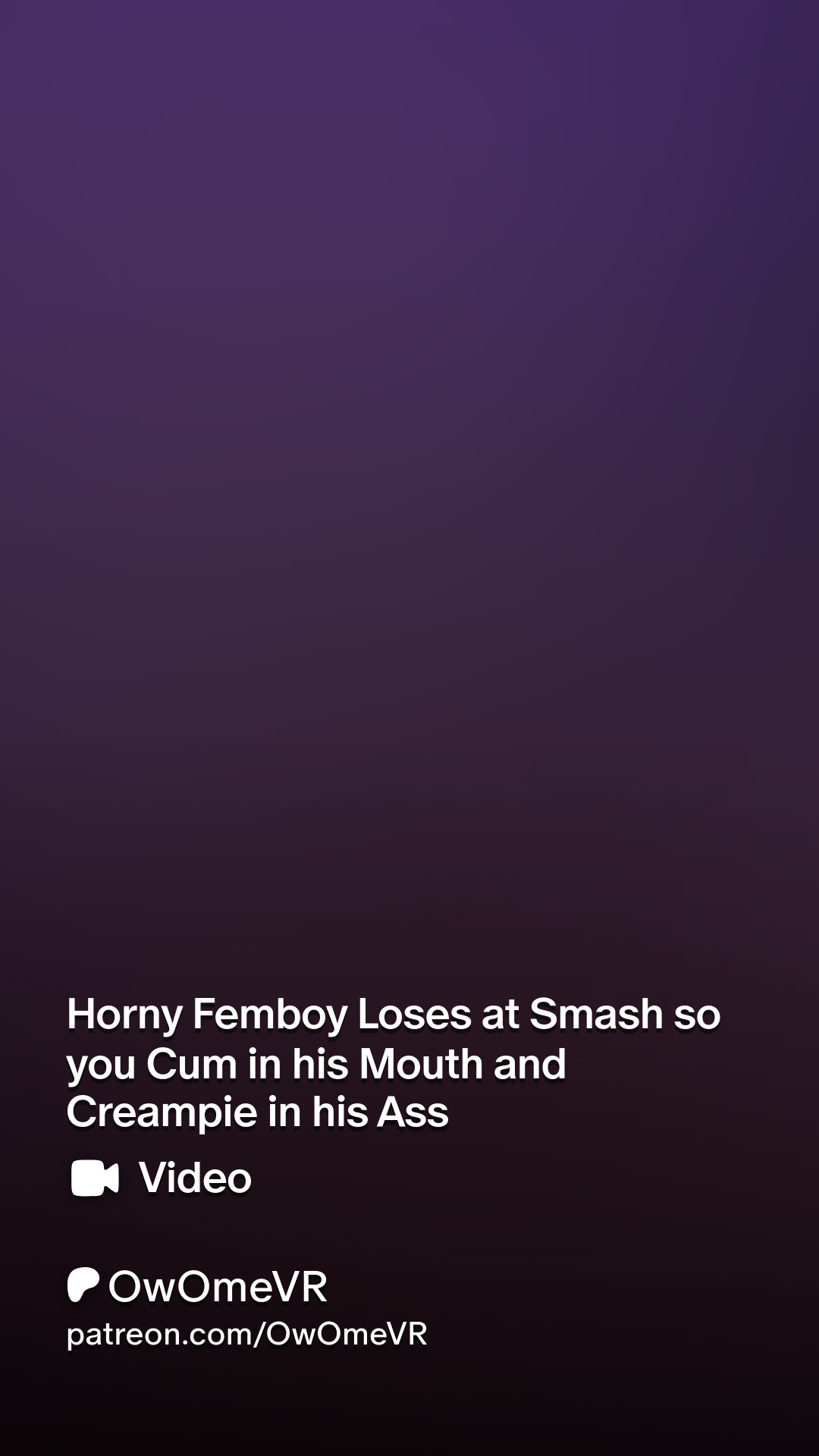 Horny Femboy Loses at Smash so you Cum in his Mouth and Creampie in his Ass  | Patreon