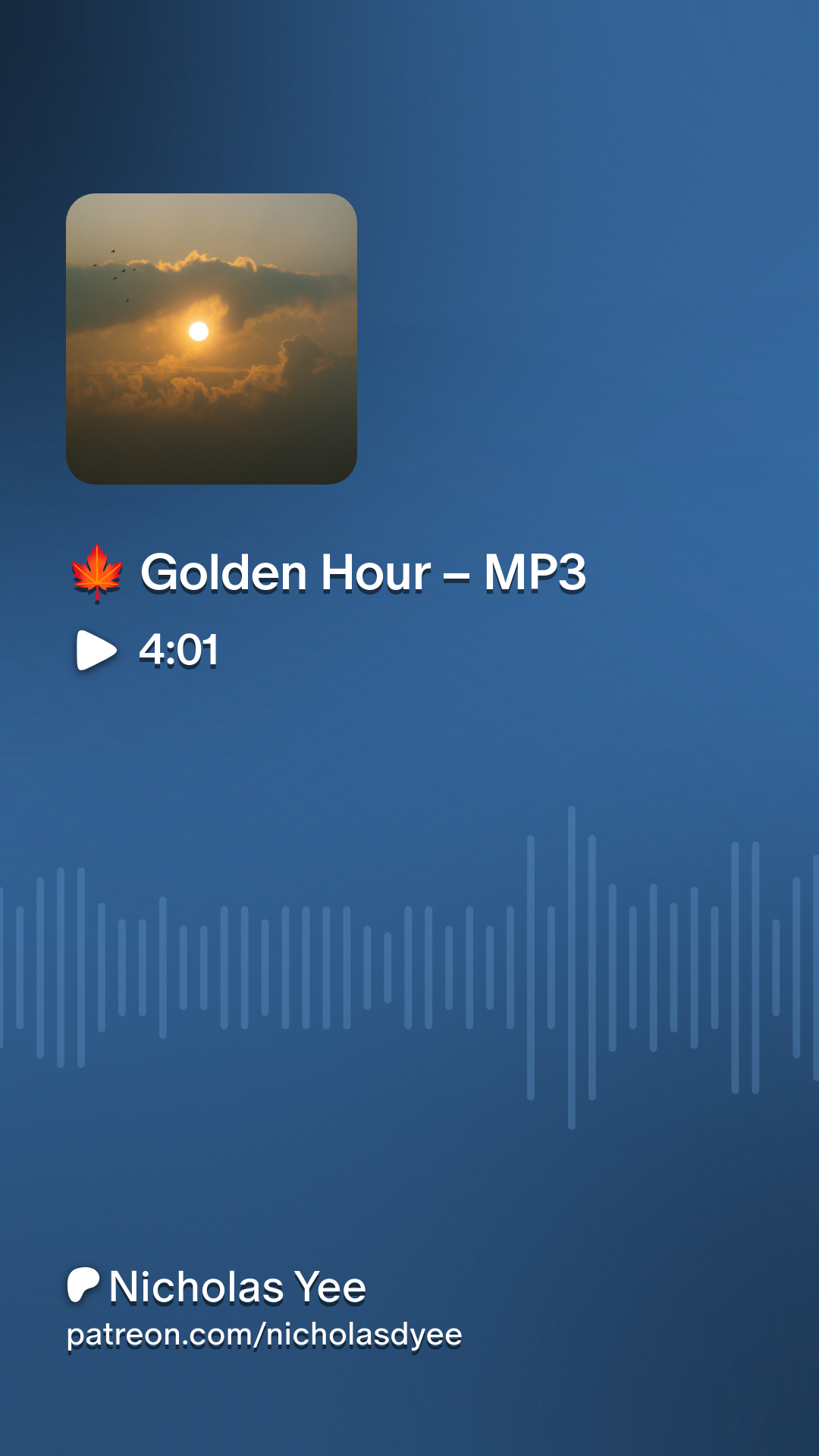 🍁 Golden Hour – MP3 | Patreon