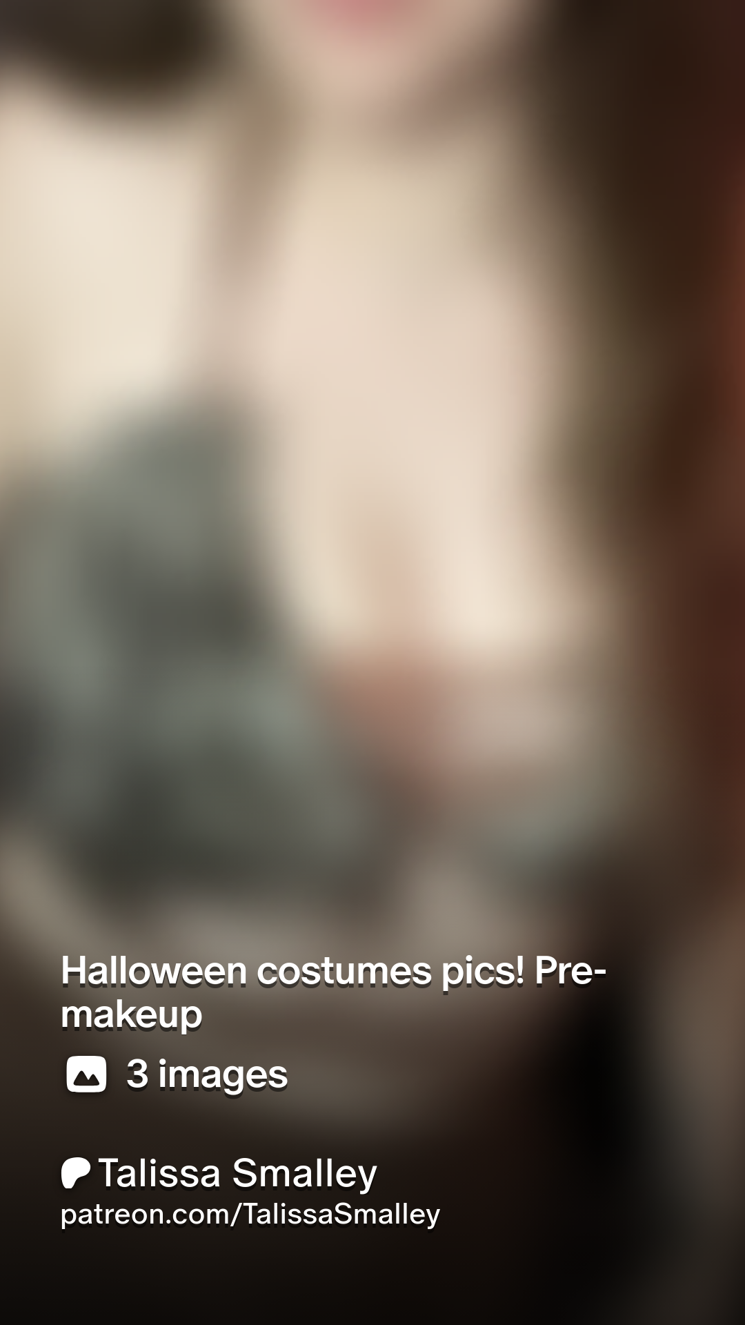 Halloween costumes pics! Pre-makeup | Patreon