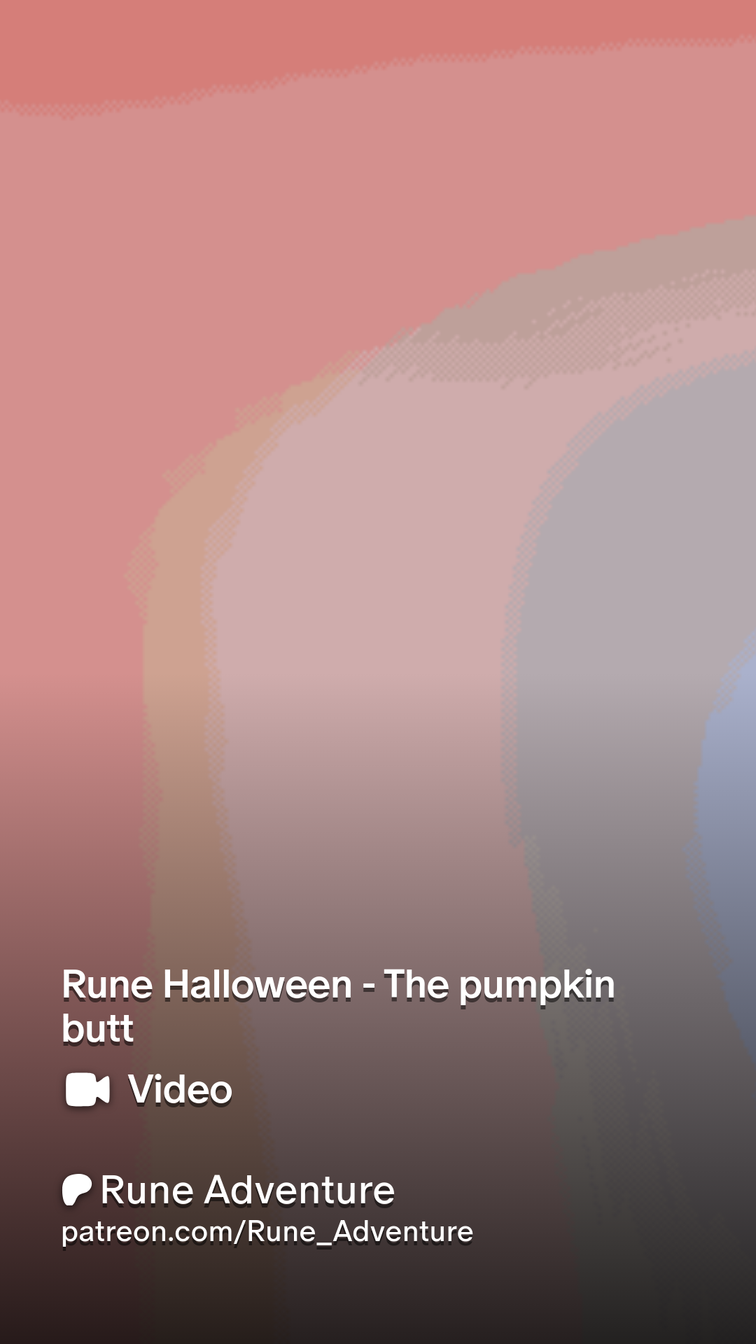 Rune Halloween - The pumpkin butt | Patreon