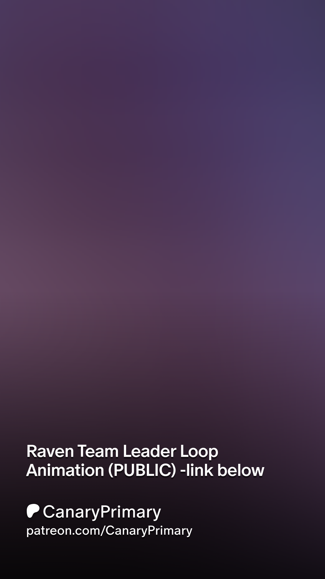 Raven Team Leader Loop Animation (PUBLIC) -link below | Patreon