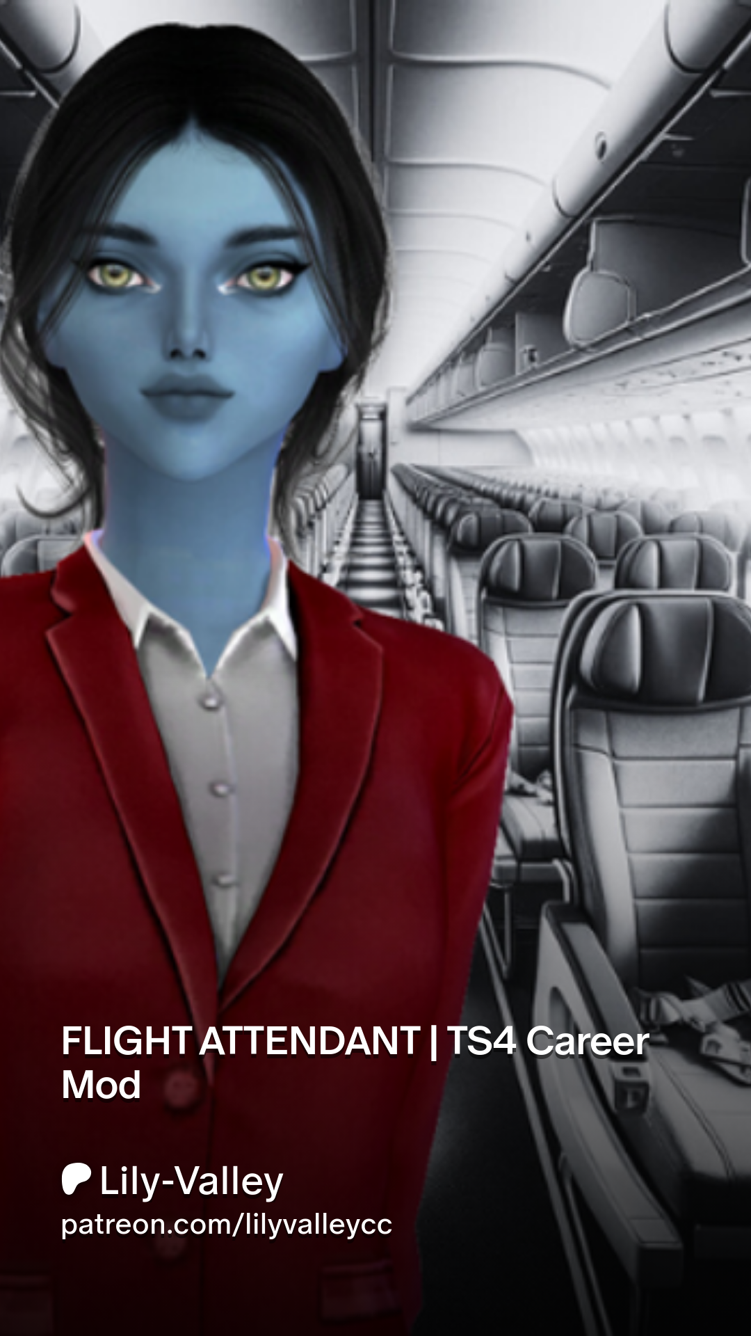 FLIGHT ATTENDANT | TS4 Career Mod | Patreon