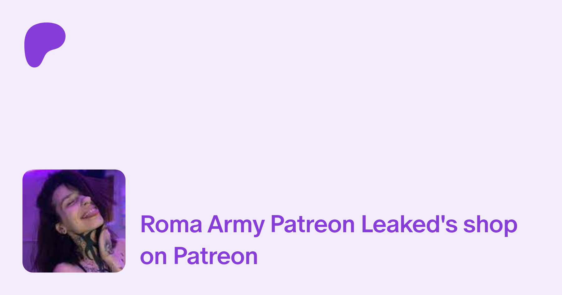 Roma Army Patreon Leaked | Photos and Videos from Roma Army for Free