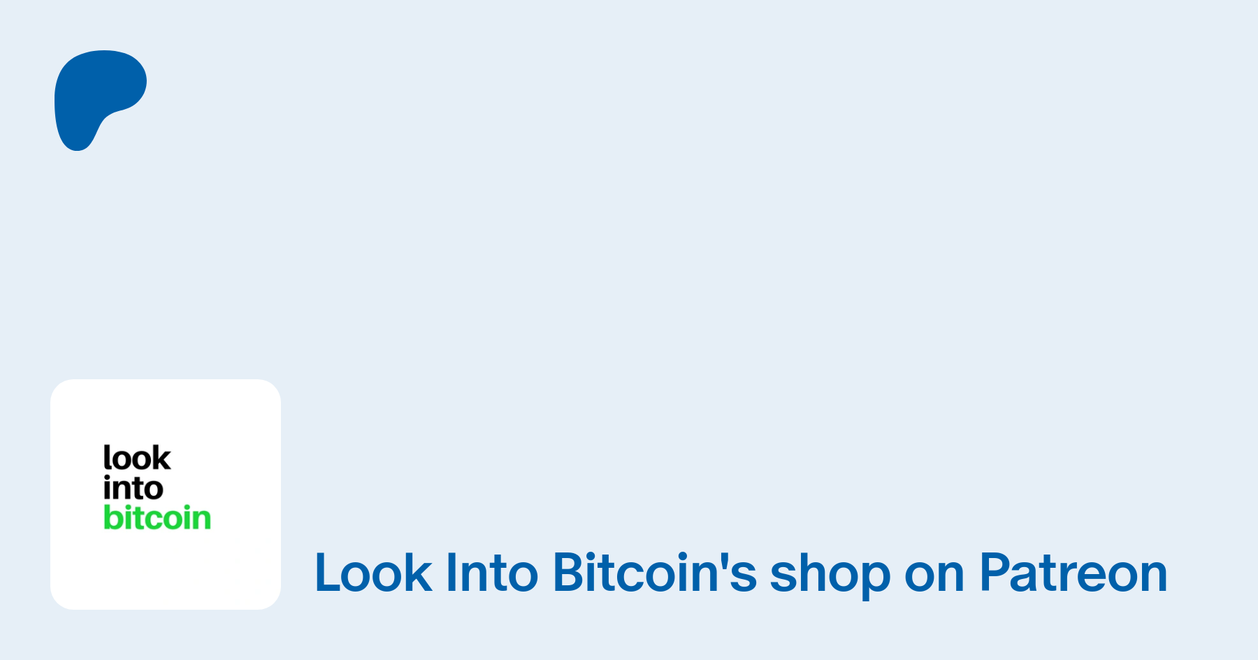 Look Into Bitcoin | Creating Bitcoin valuation models and indicators |  Patreon