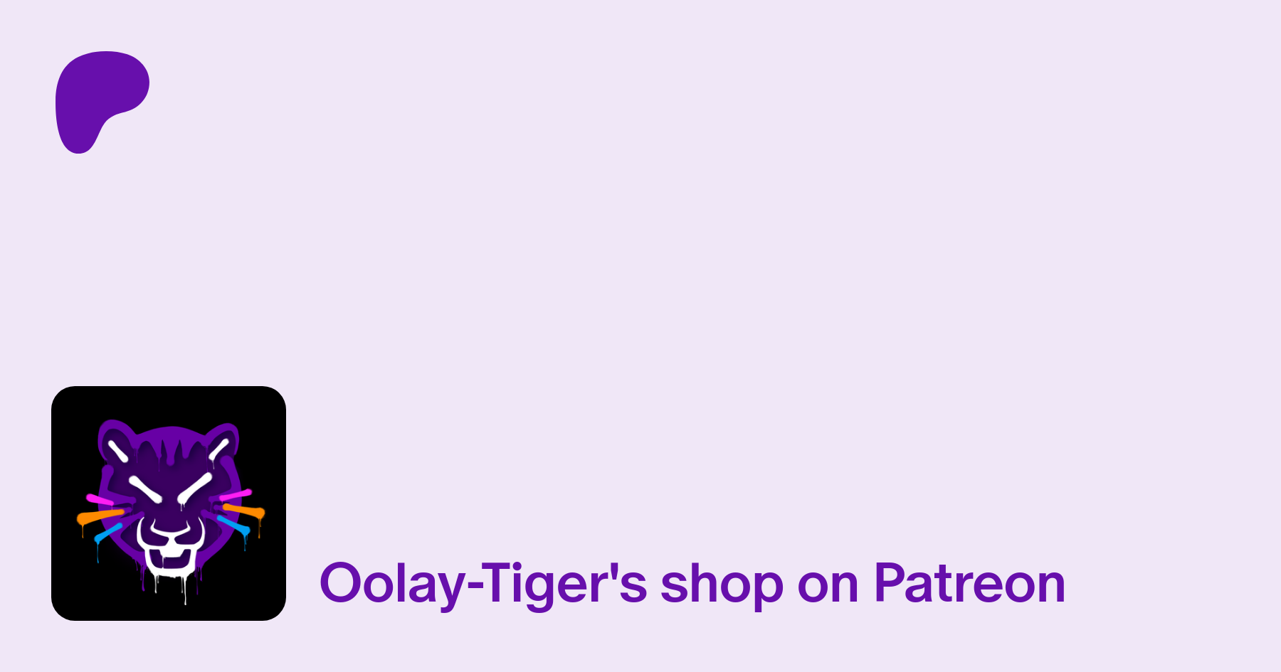 Oolay tiger patreon