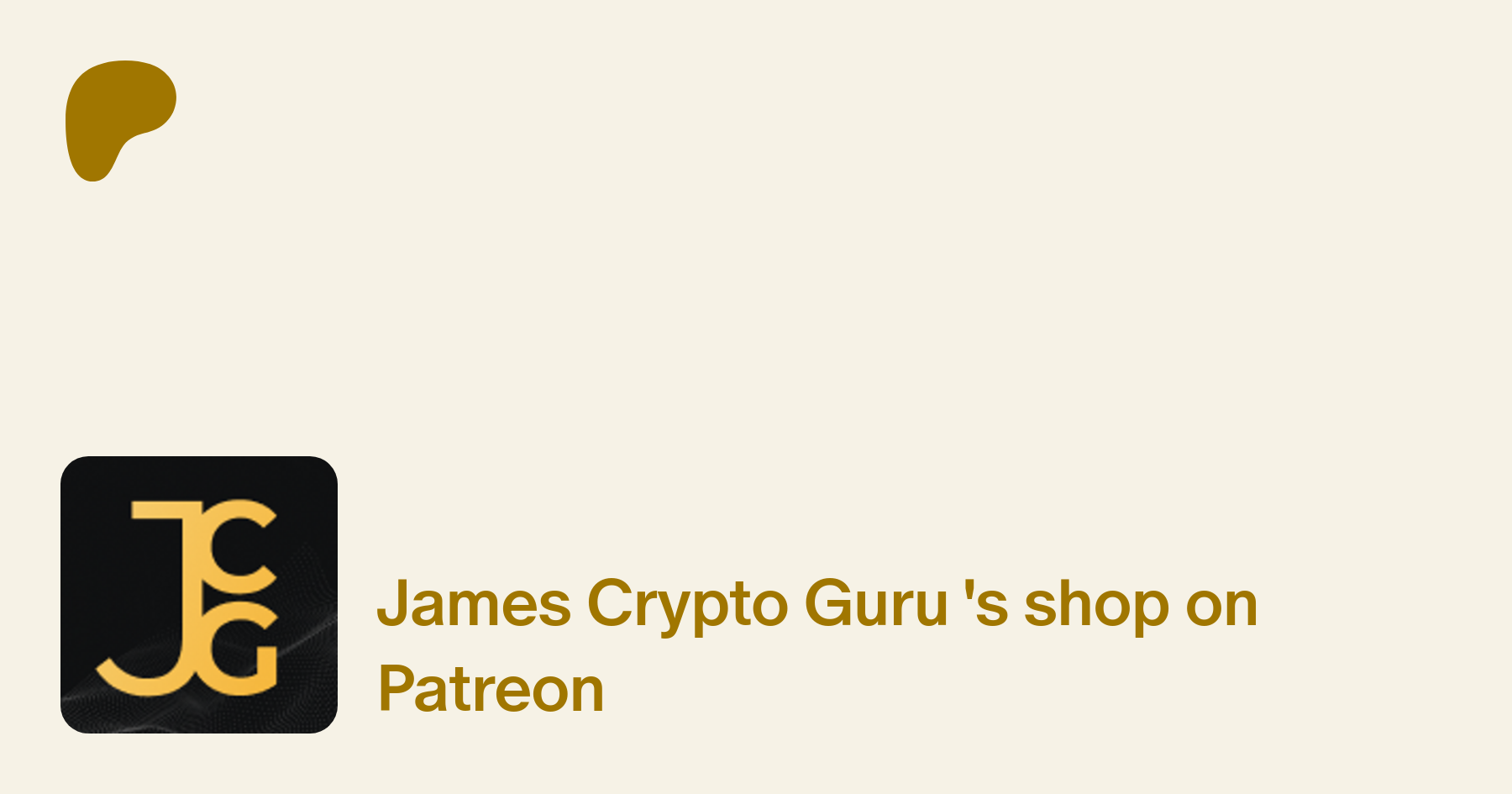 James Crypto Guru | creating investing and cryptocurrency educational  courses | Patreon