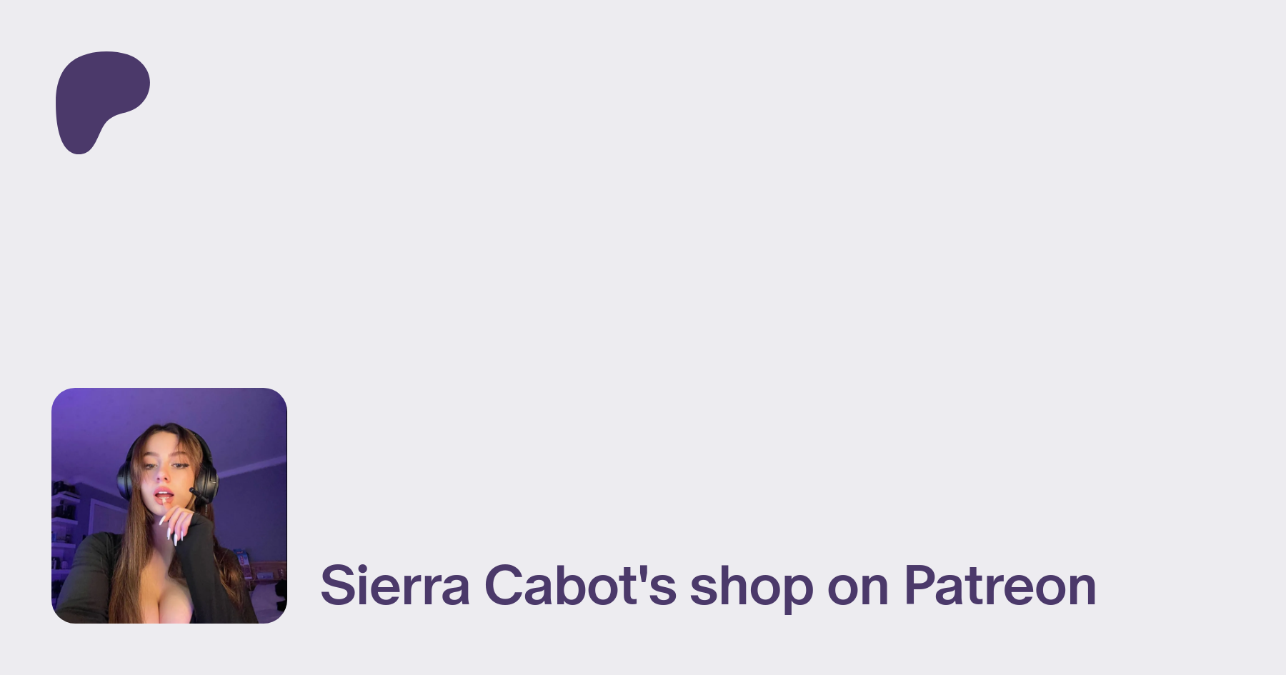 Sierra Cabot | creating cosplays, tiktoks, and doing photoshoots! | Patreon