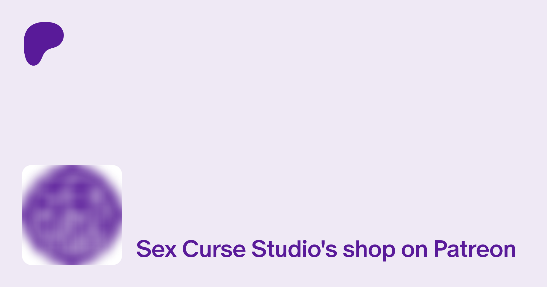 Sex Curse Studio | creating video game content | Patreon