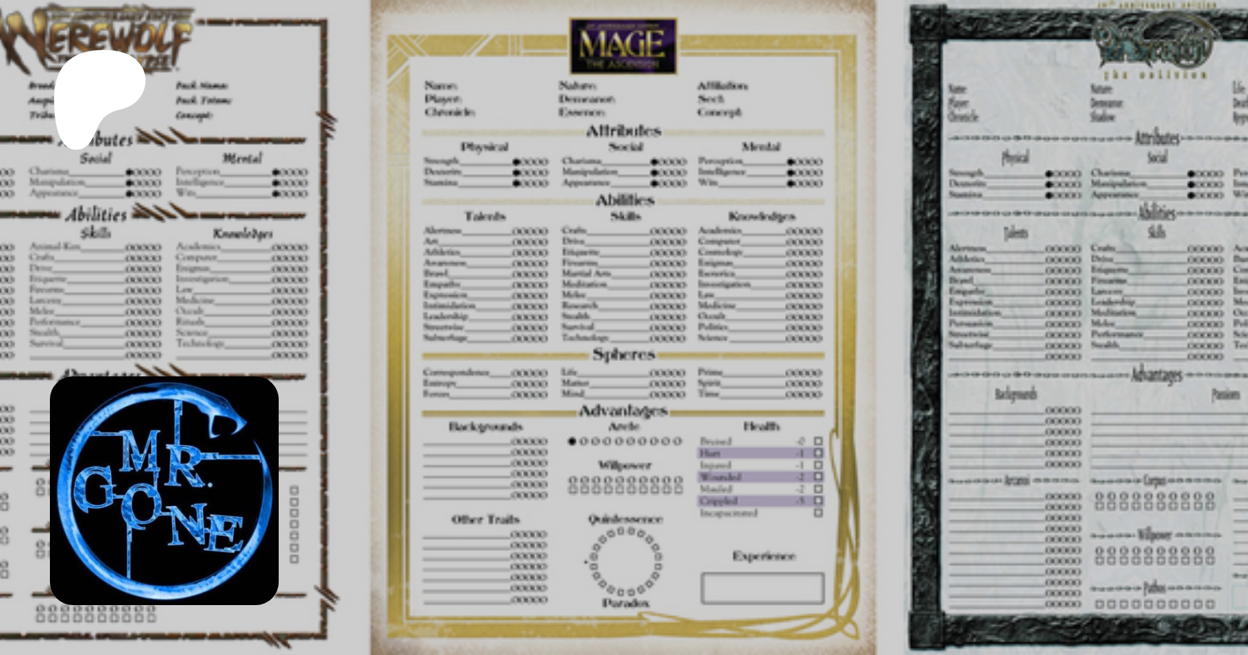 V20 4-Page Elder Character Sheet - MrGone's Character Sheets