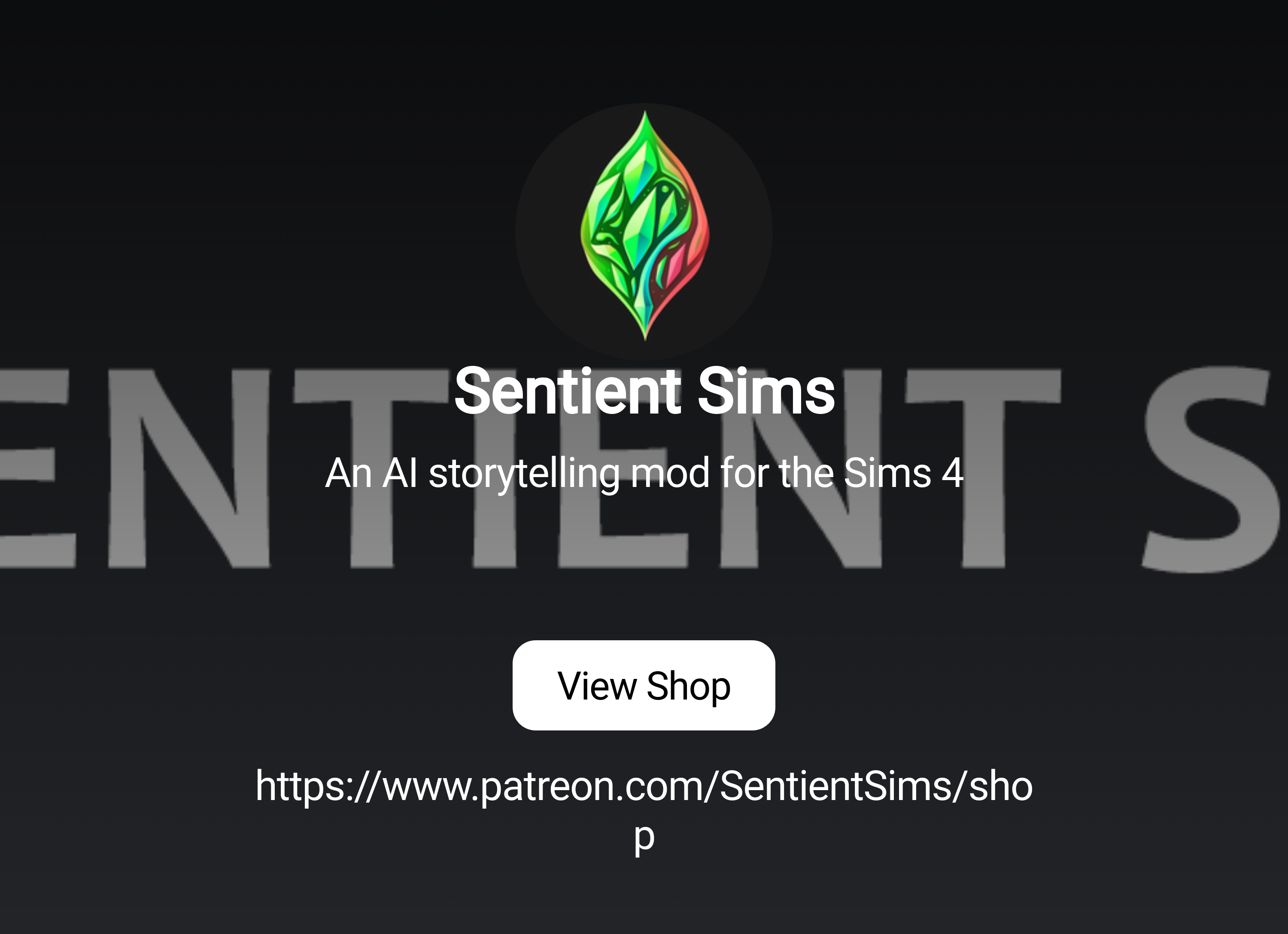 Sentient Sims | An AI storytelling mod for the Sims 4 | Patreon