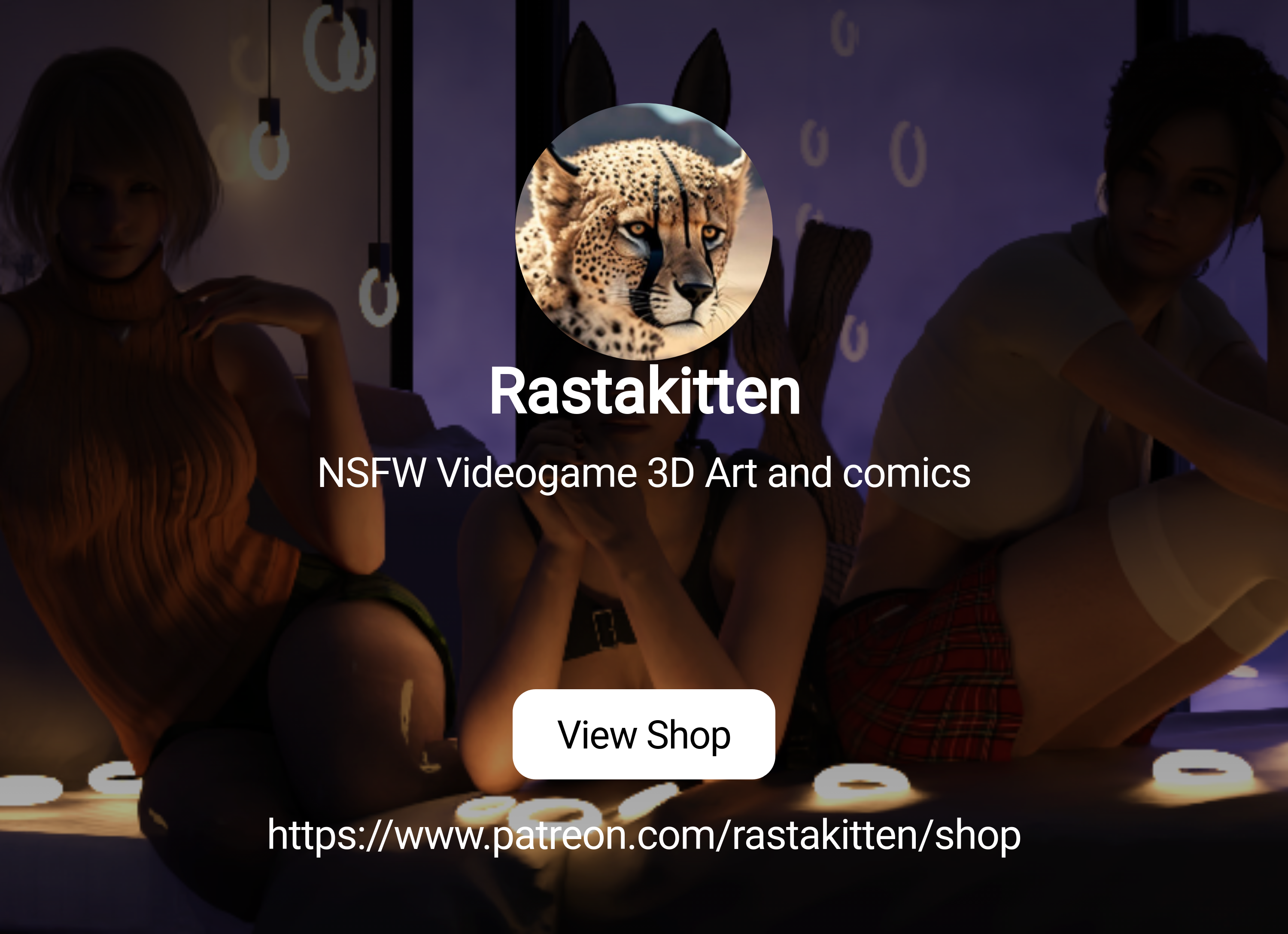 Rastakitten | NSFW Videogame 3D Art and comics | Patreon