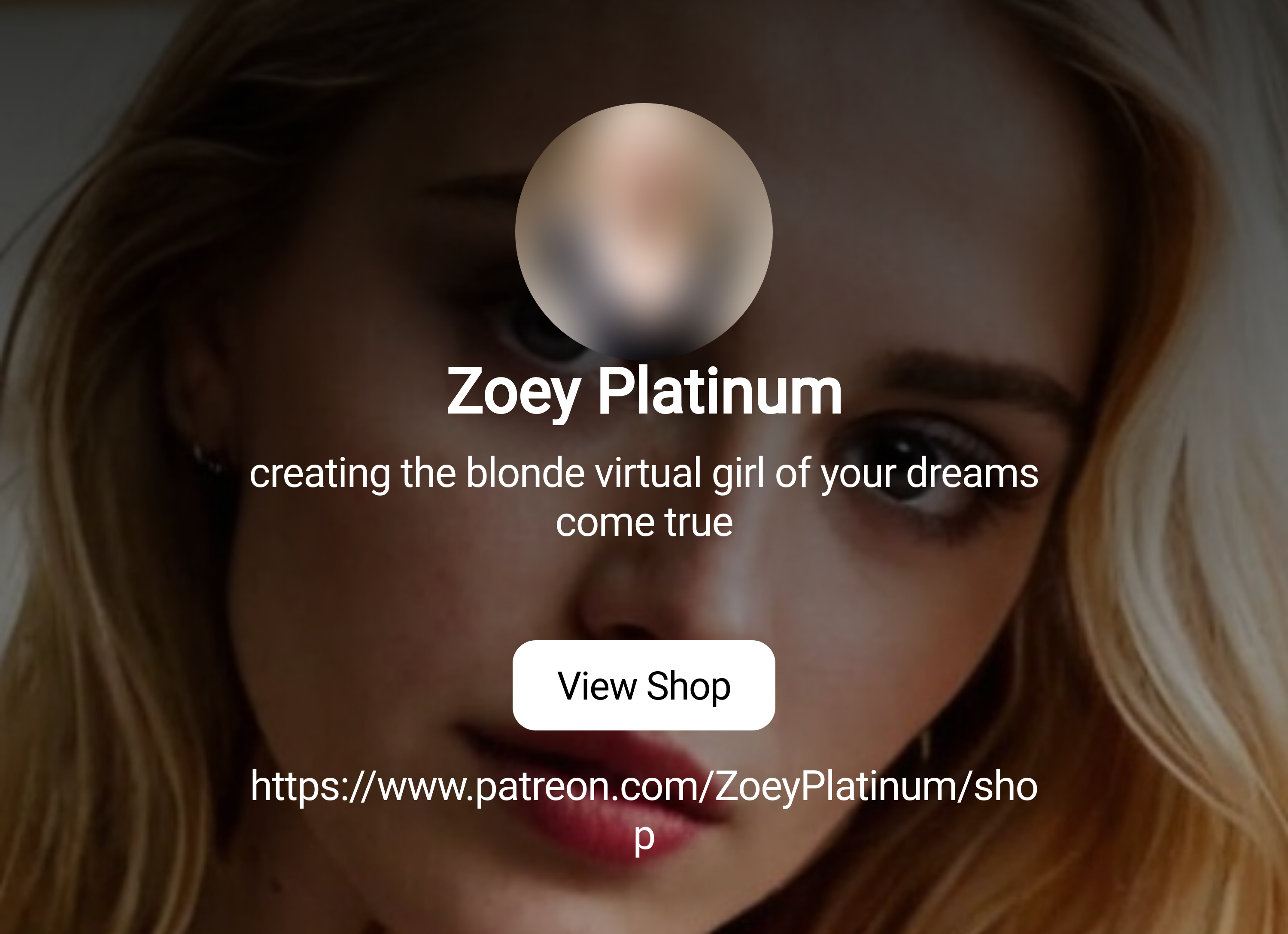 Zoey Platinum | creating the blonde virtual girl of your dreams come true |  Patreon