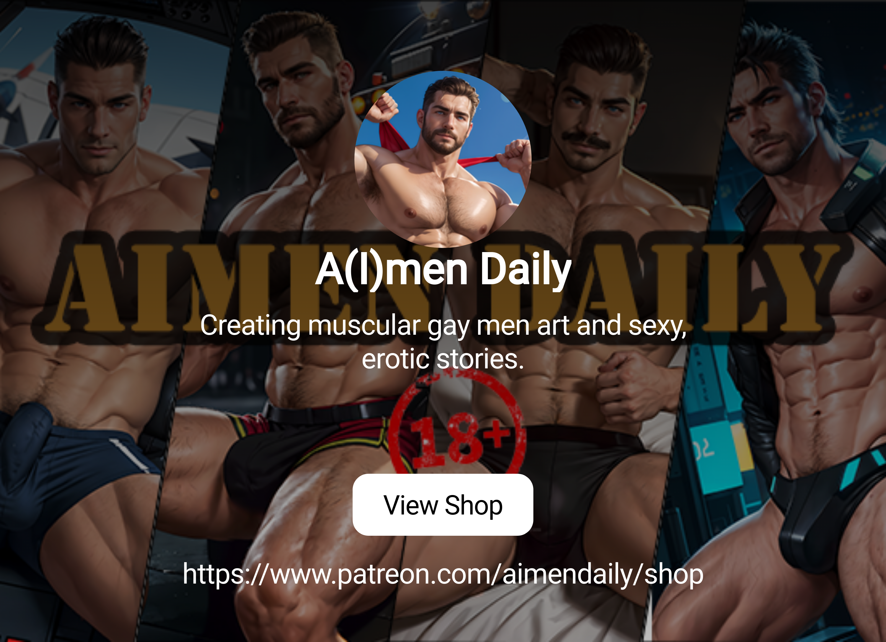 A(I)men Daily | Creating muscular gay men art and sexy, erotic stories. |  Patreon