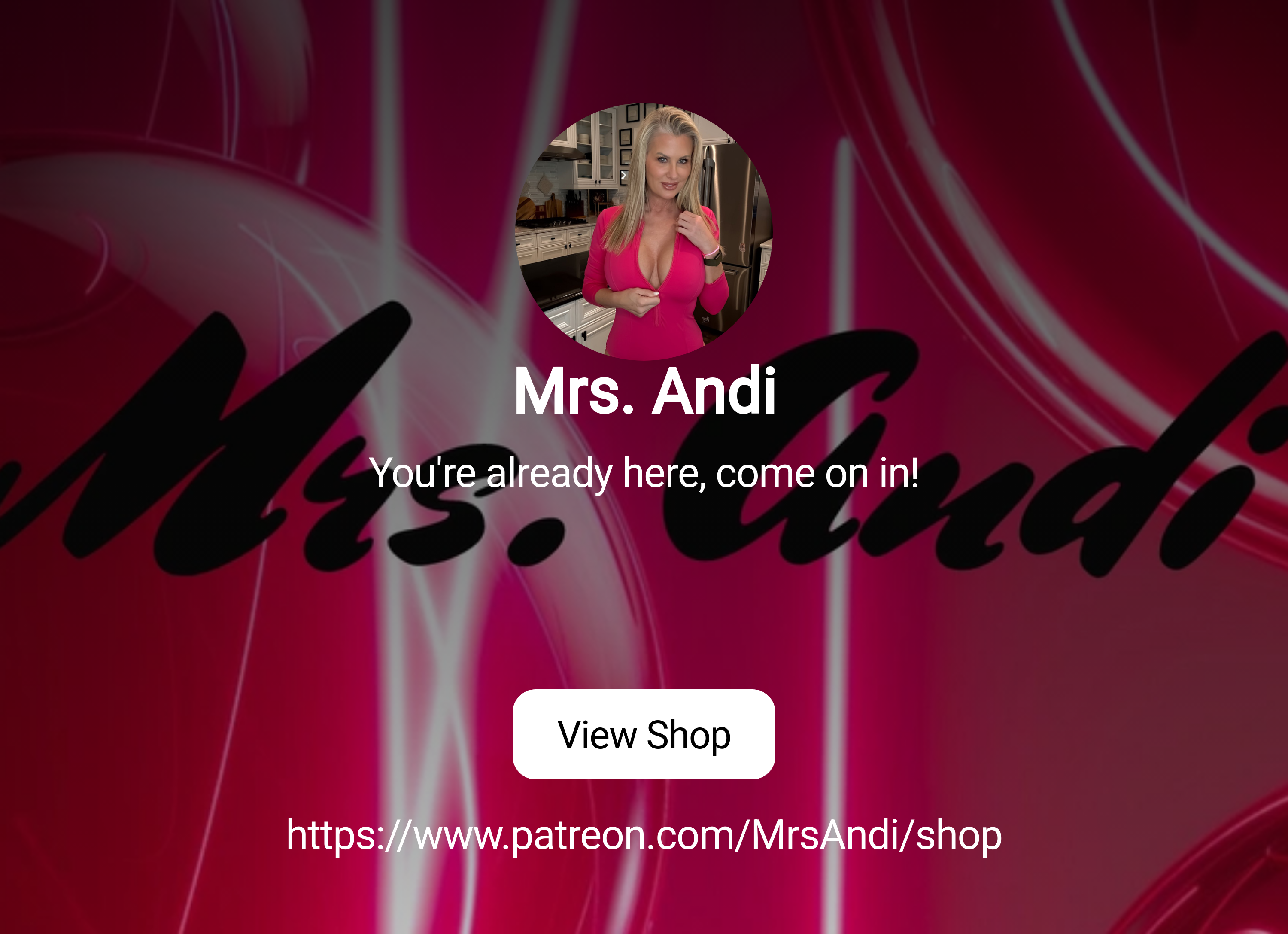 Mrs. Andi | Youre already here, come on in! XO | Patreon