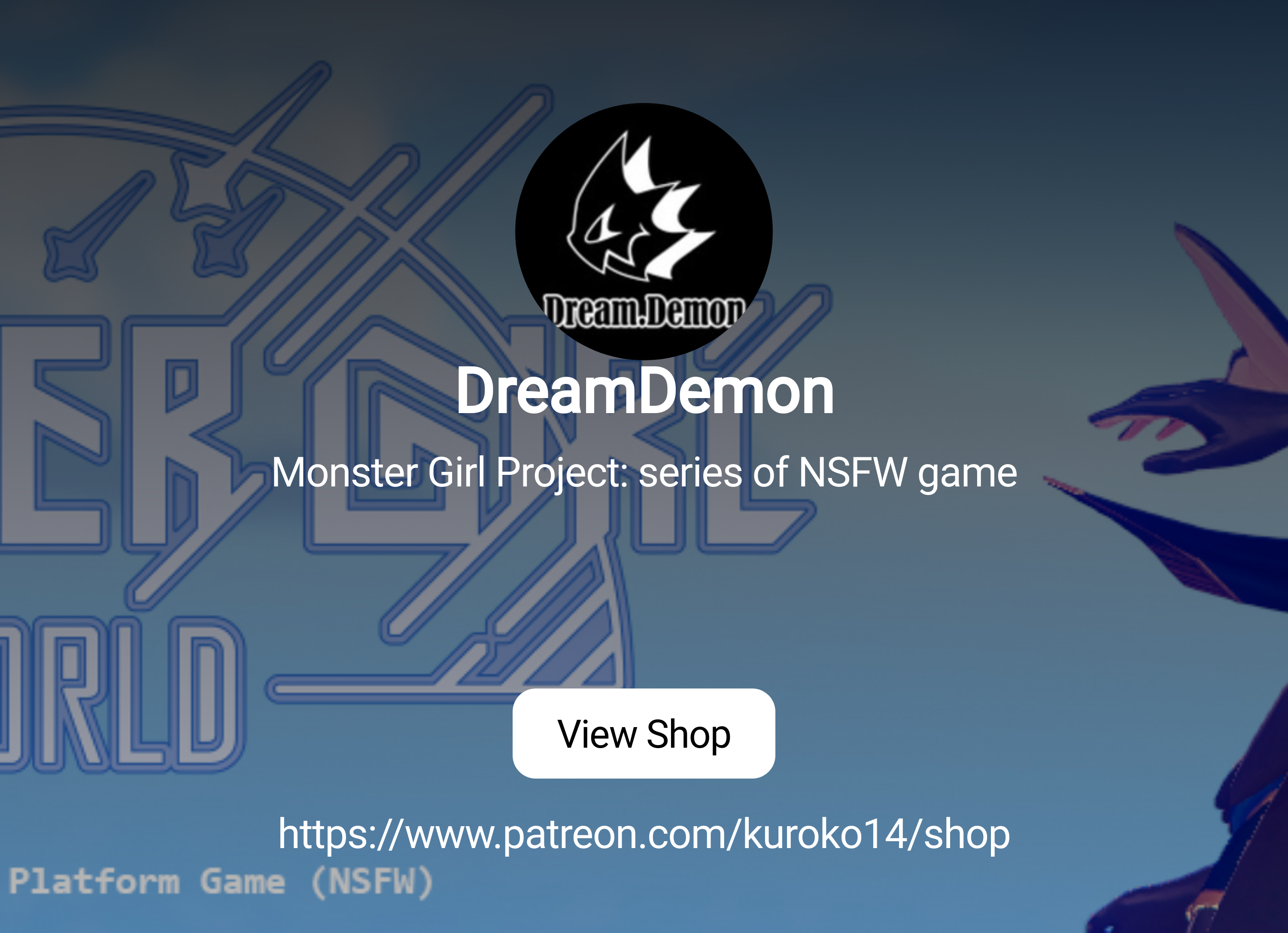 DreamDemon | Monster Girl Project: series of NSFW game | Patreon